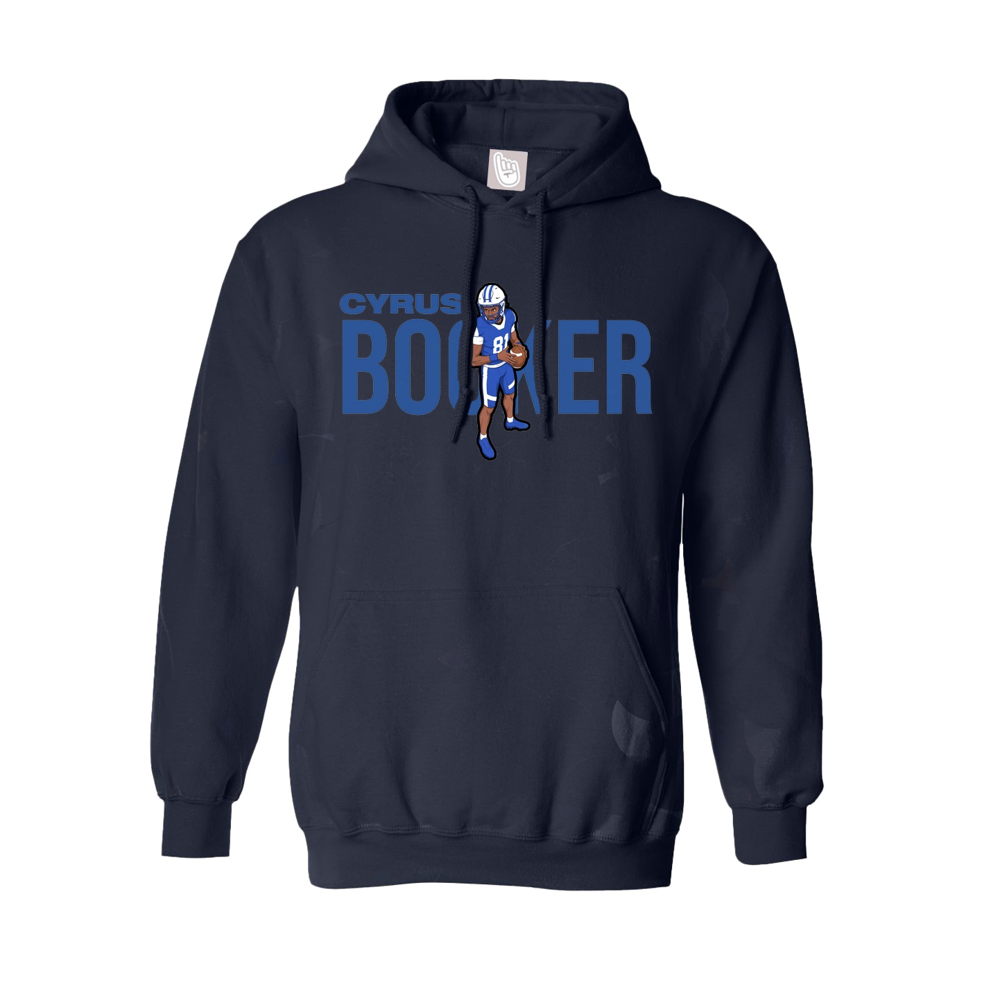 Youth Hoodie — Player Name in Navy