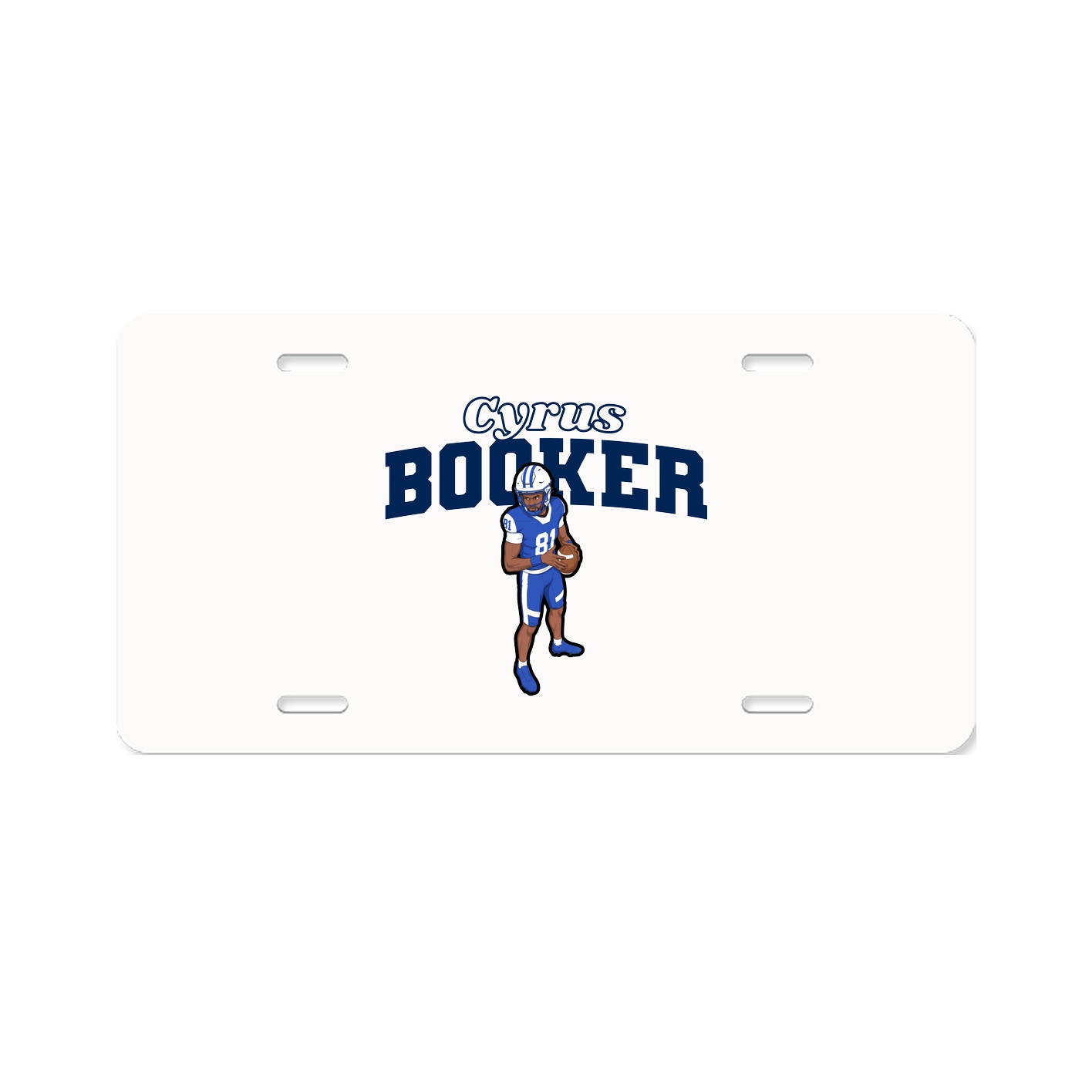 License Plate — Name Arch in Classic
