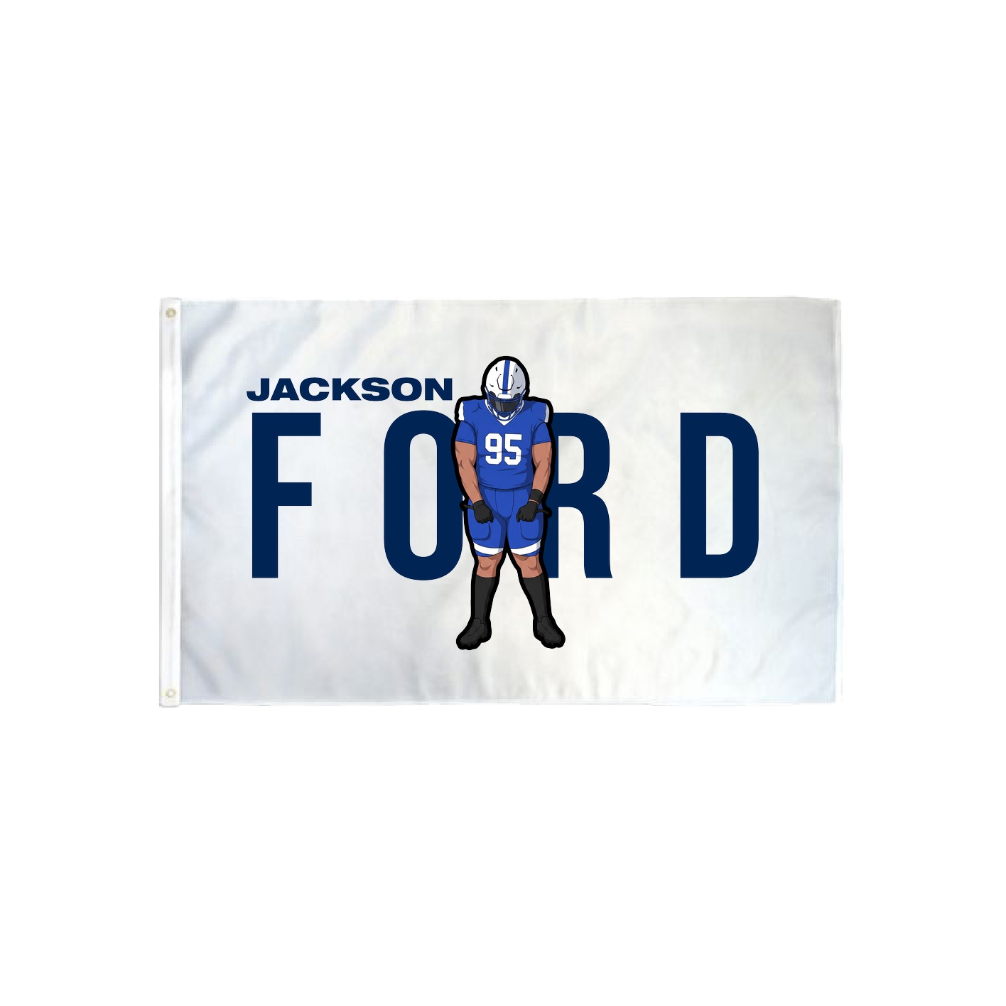 3x5 Flag — Player Name in Classic