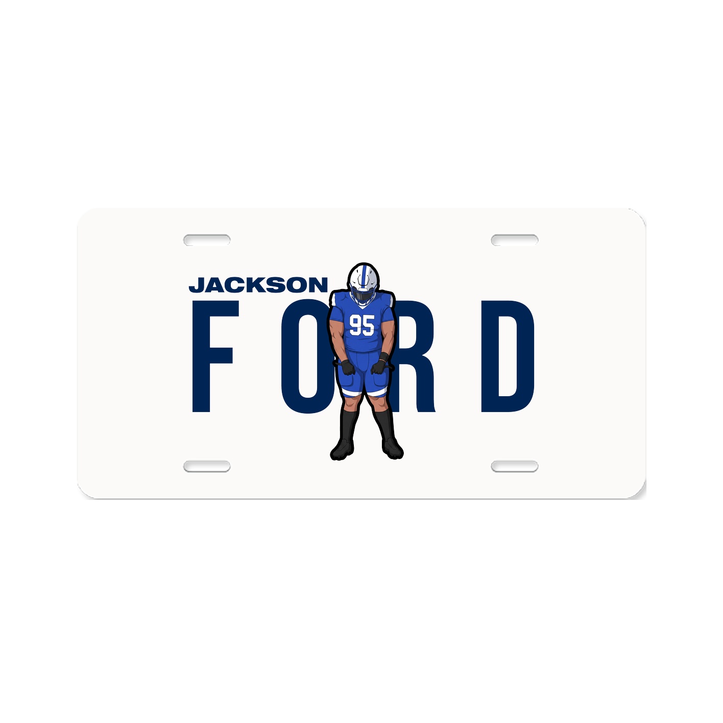 License Plate — Player Name in Classic