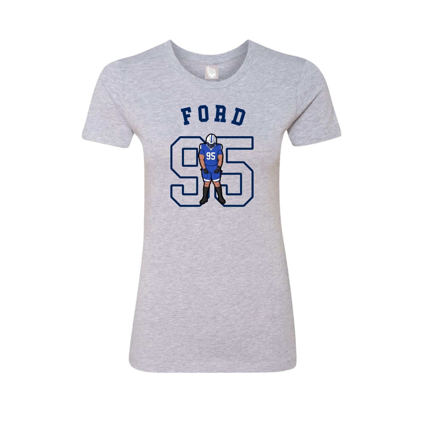 Fitted Women's Tee — Shirsey Arch in Grey