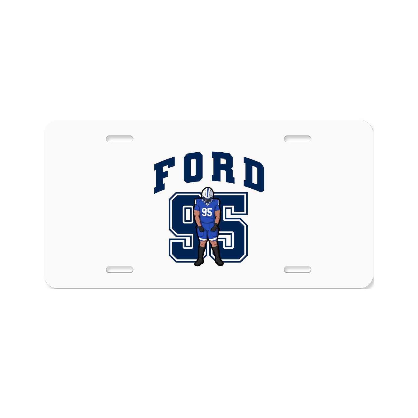 License Plate — Number in Classic