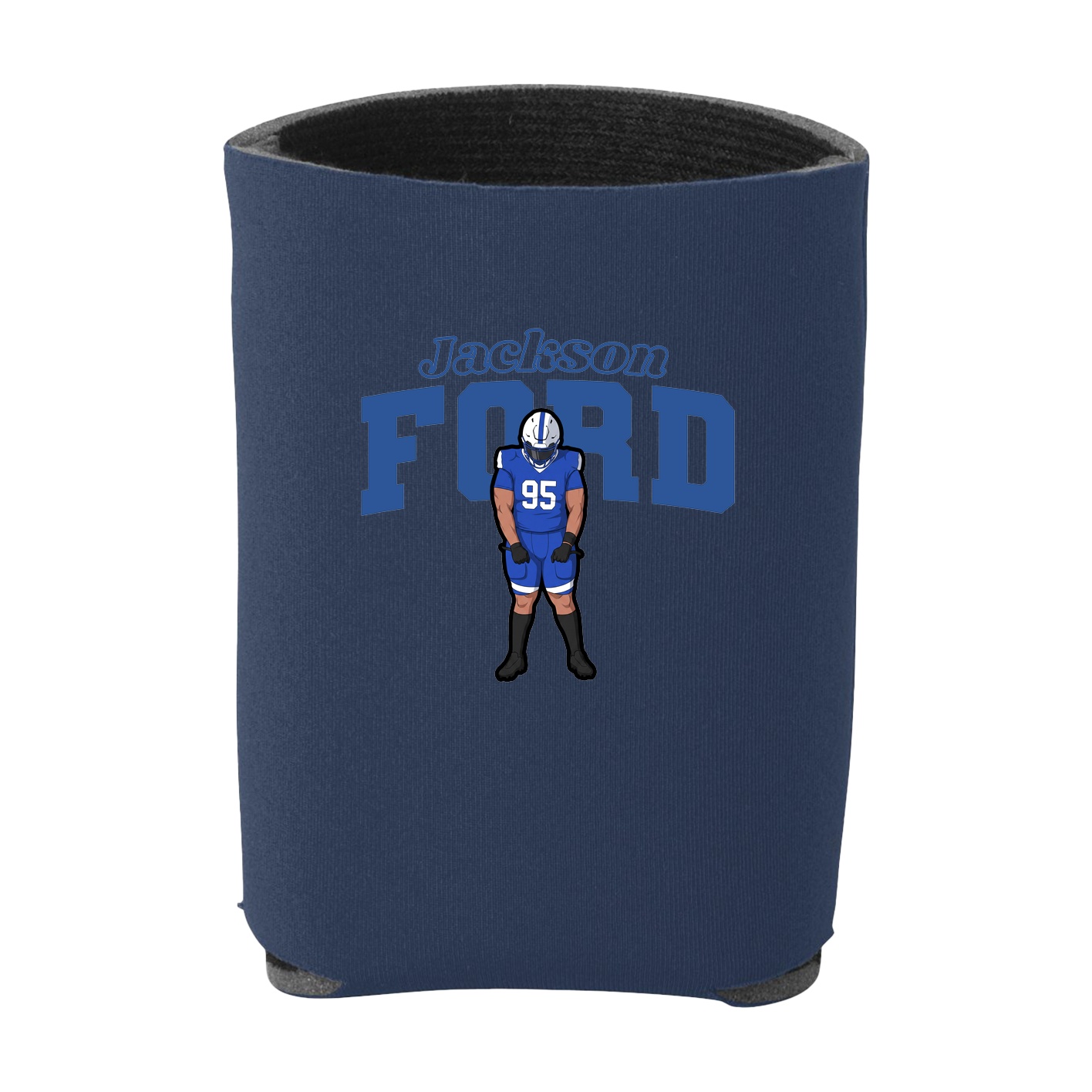 Can Holder — Name Arch in Navy