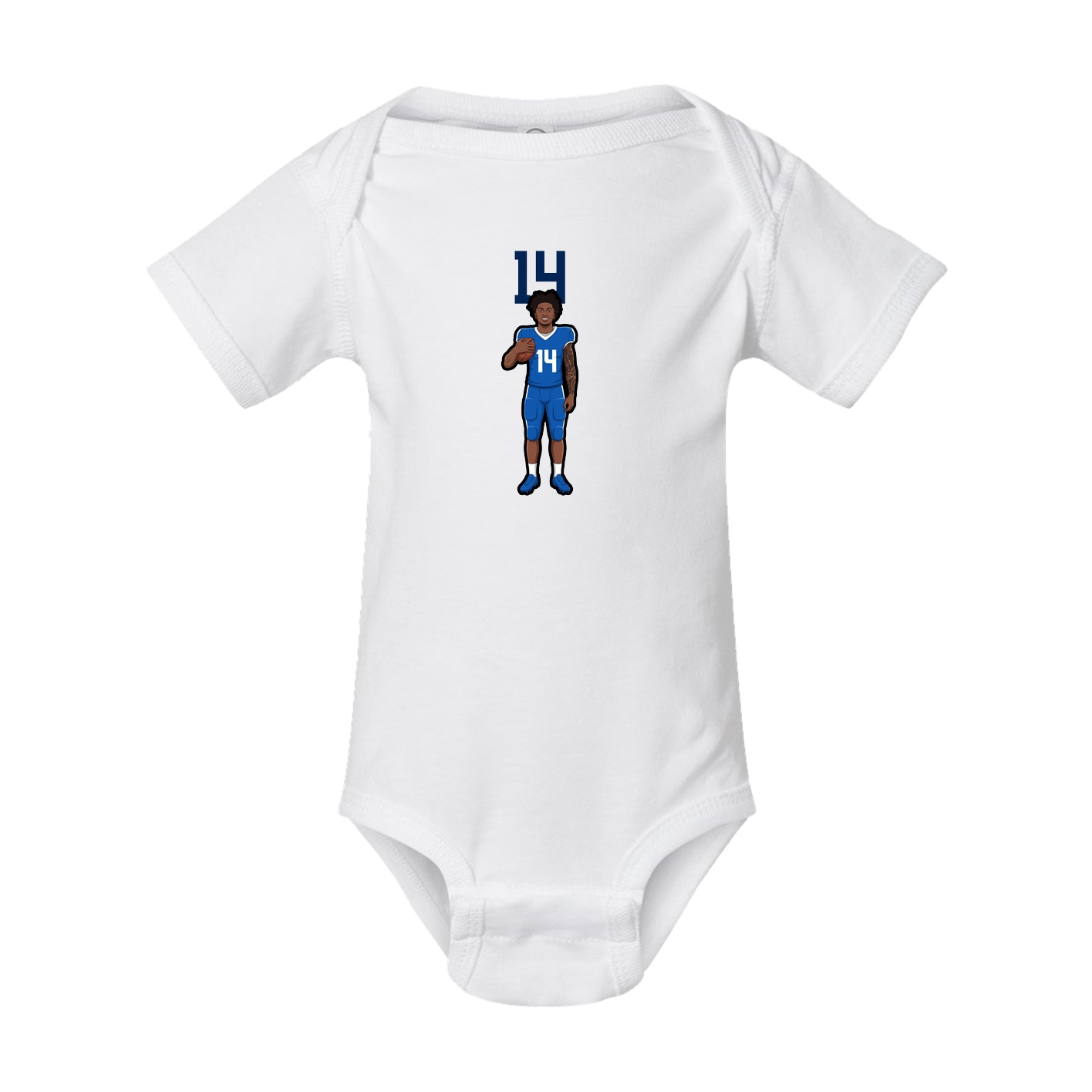 Baby Onesie — Number Top in White