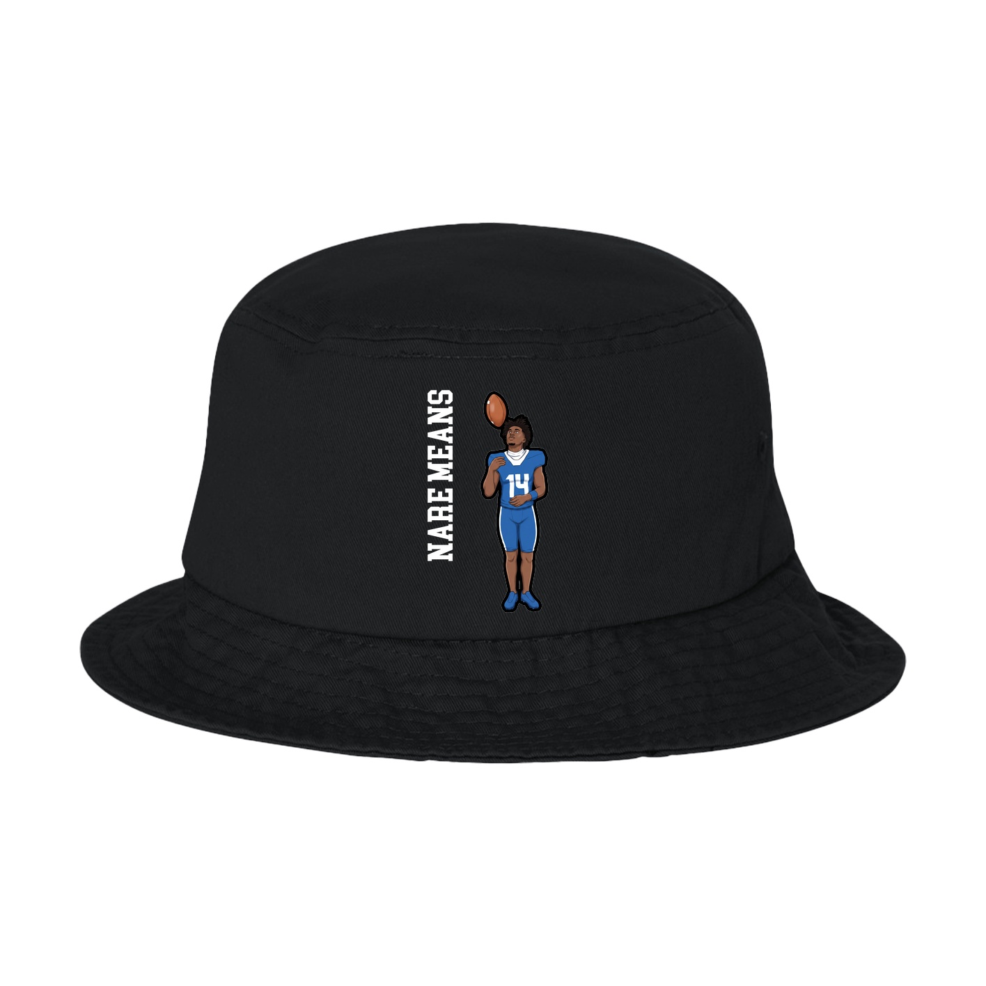 Bucket Cap — Name Vertical in Black