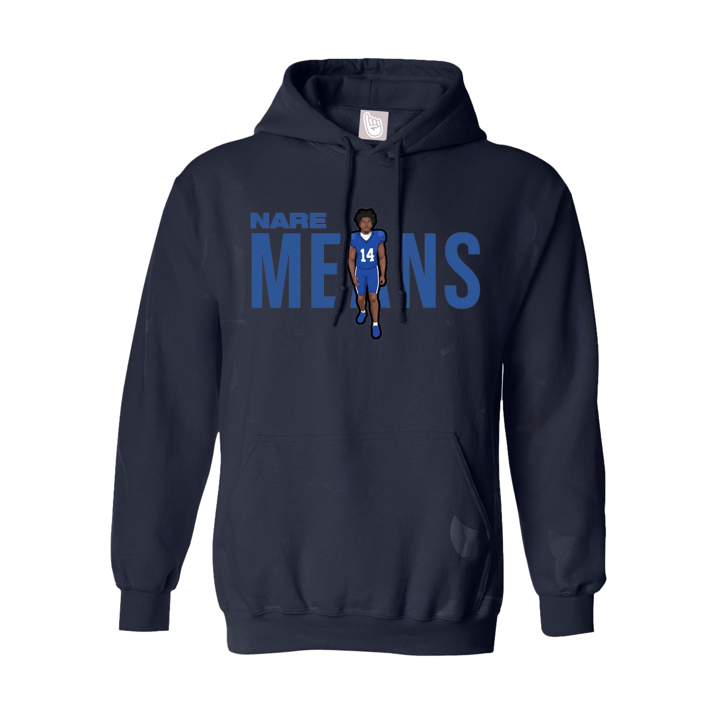 Hoodie — Player Name in Navy