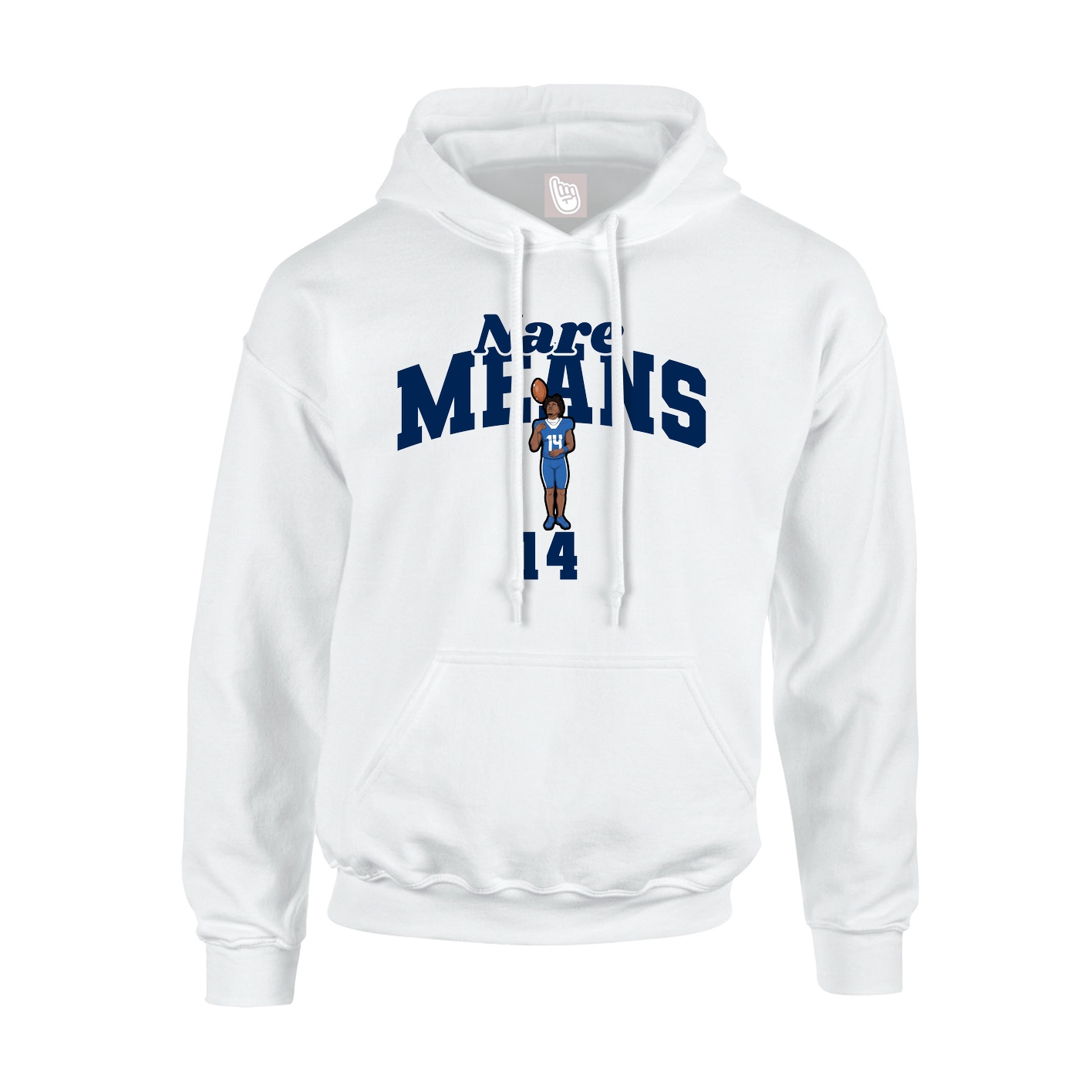 Hoodie — Signature Arch in White