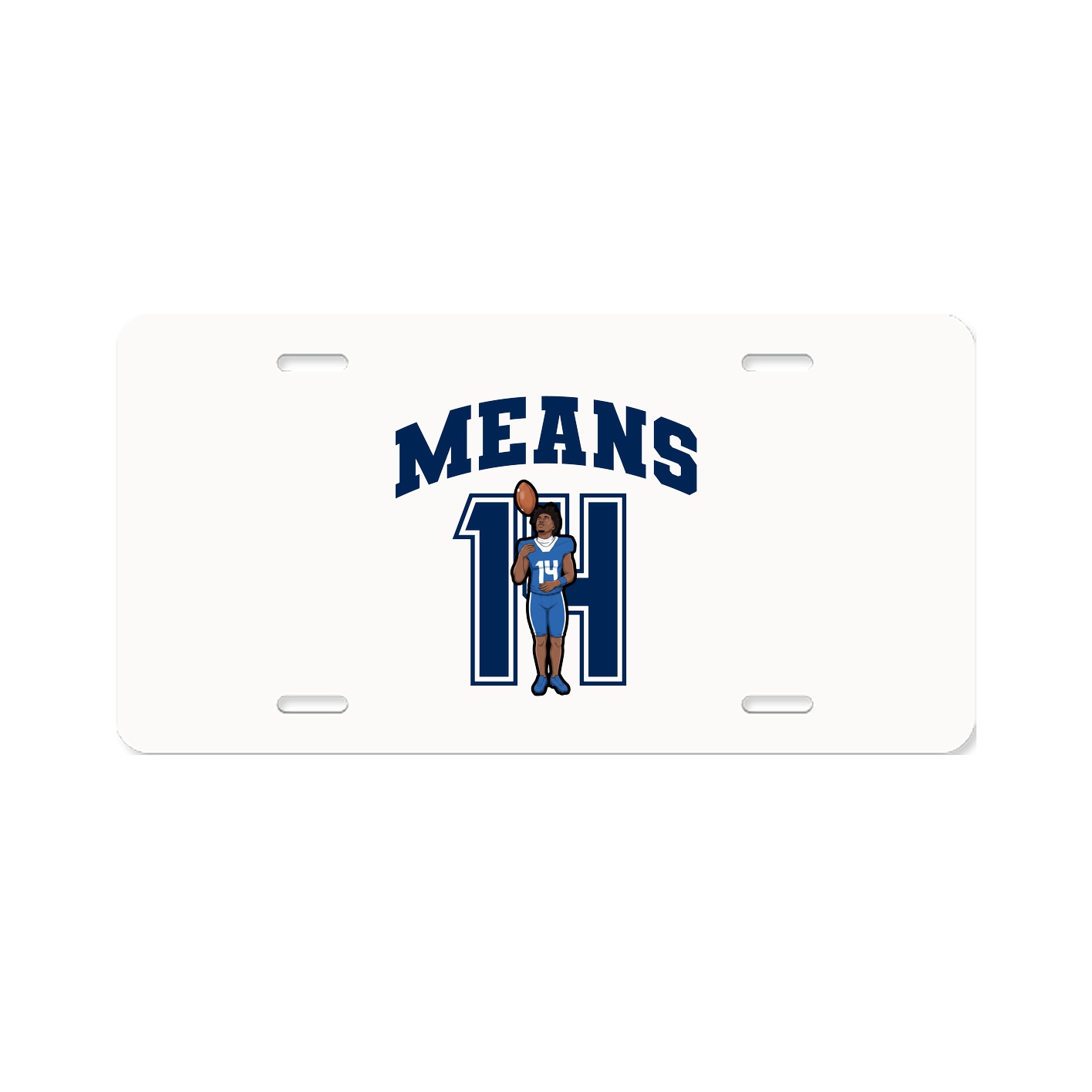 License Plate — Number in Classic