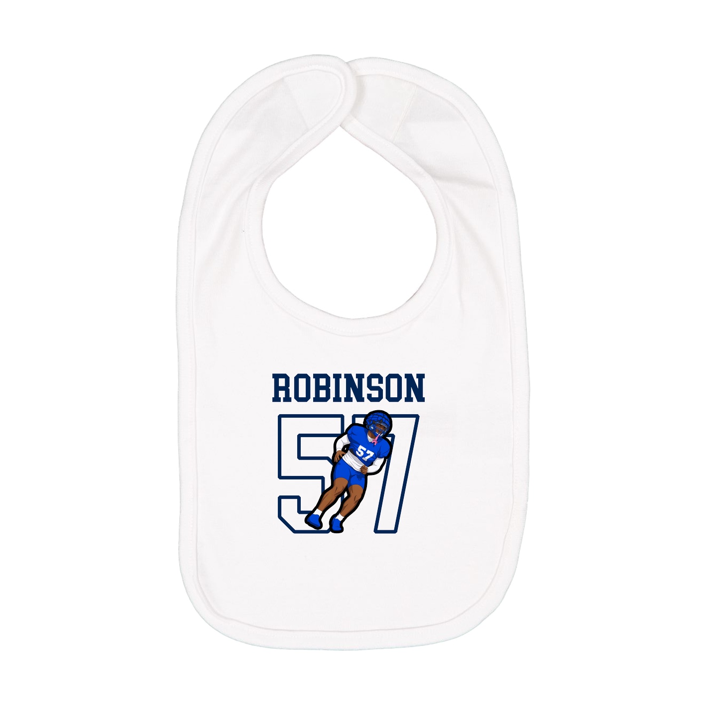 Infant Bib — Shirsey in White