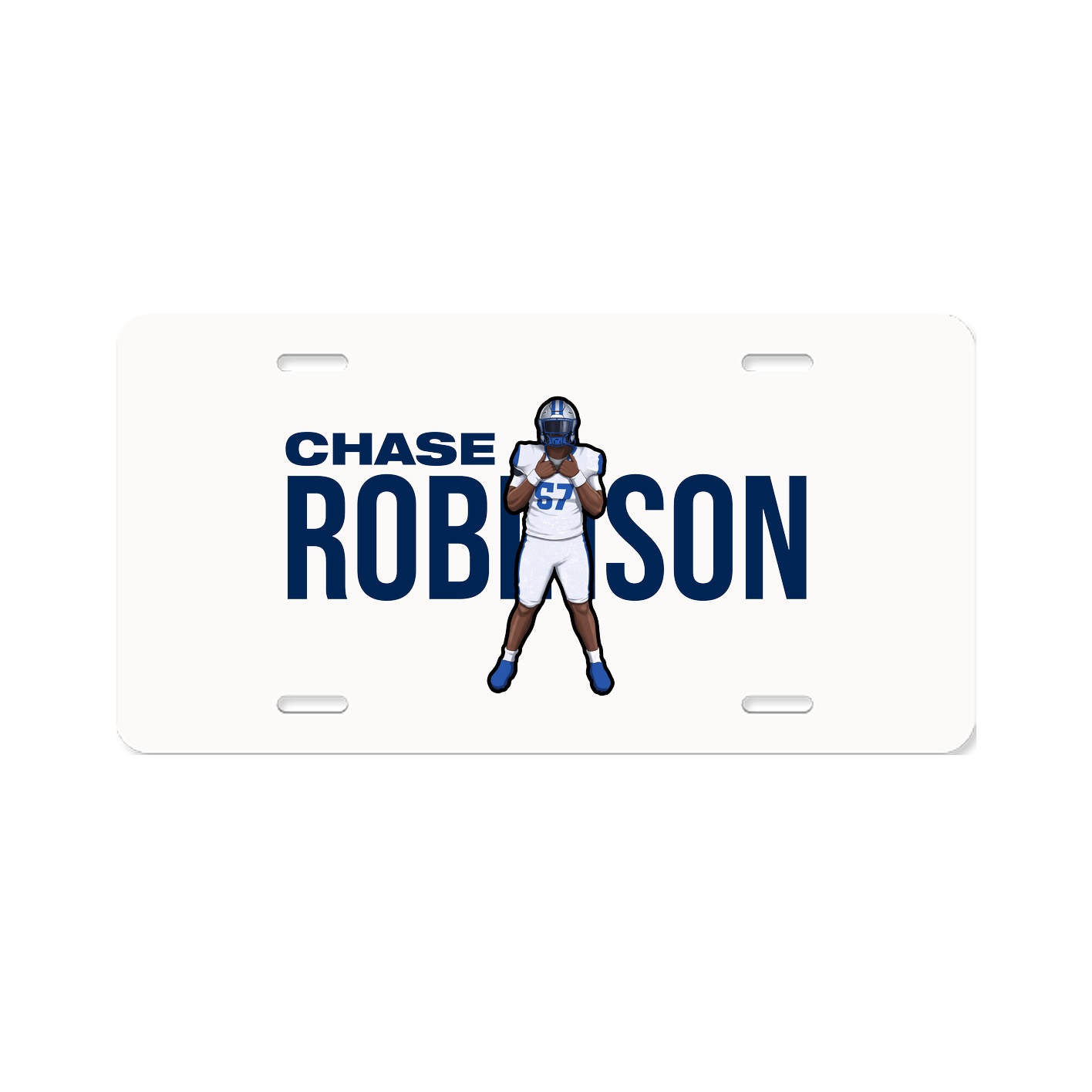 License Plate — Player Name in Classic