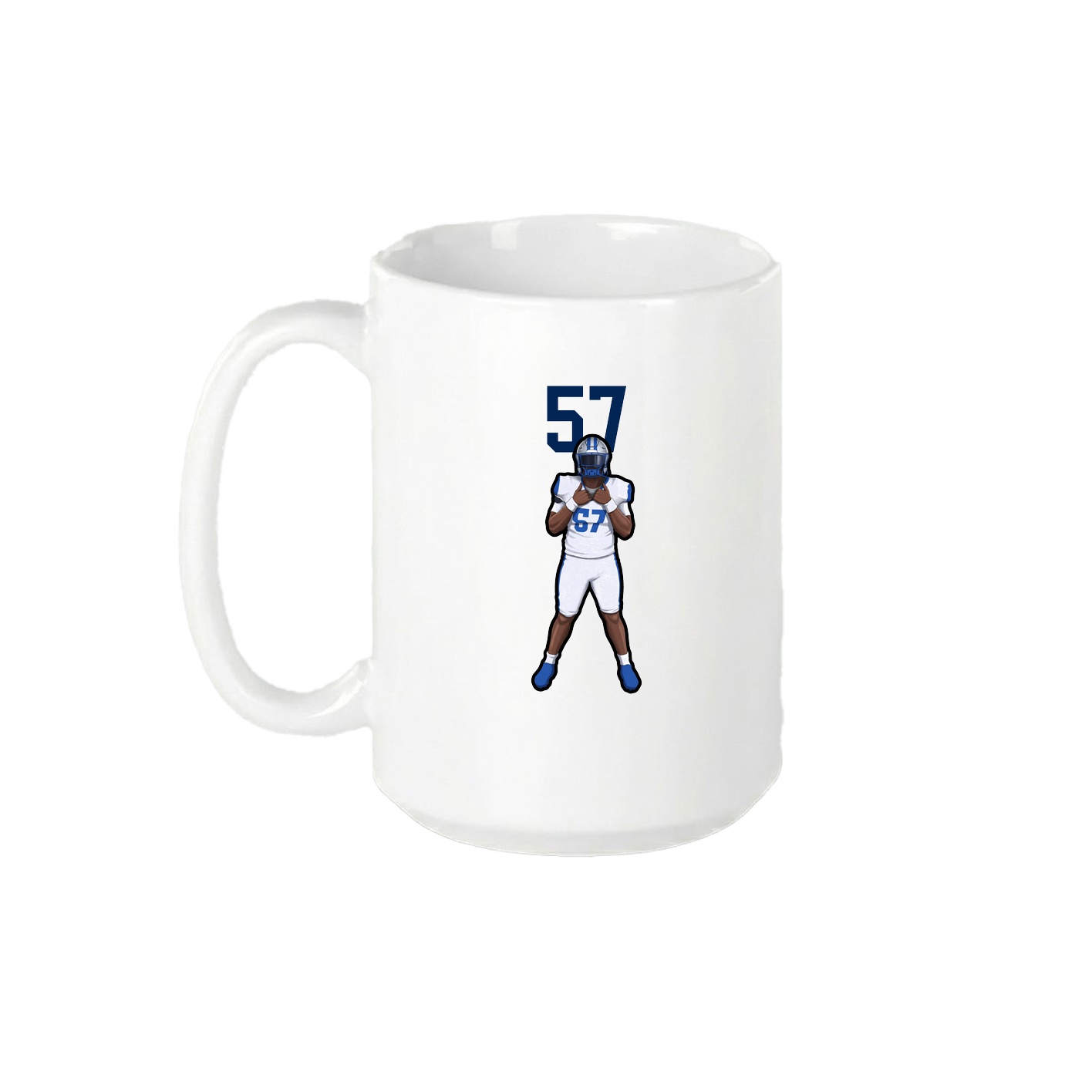15oz Coffee Mug — Number Top in White
