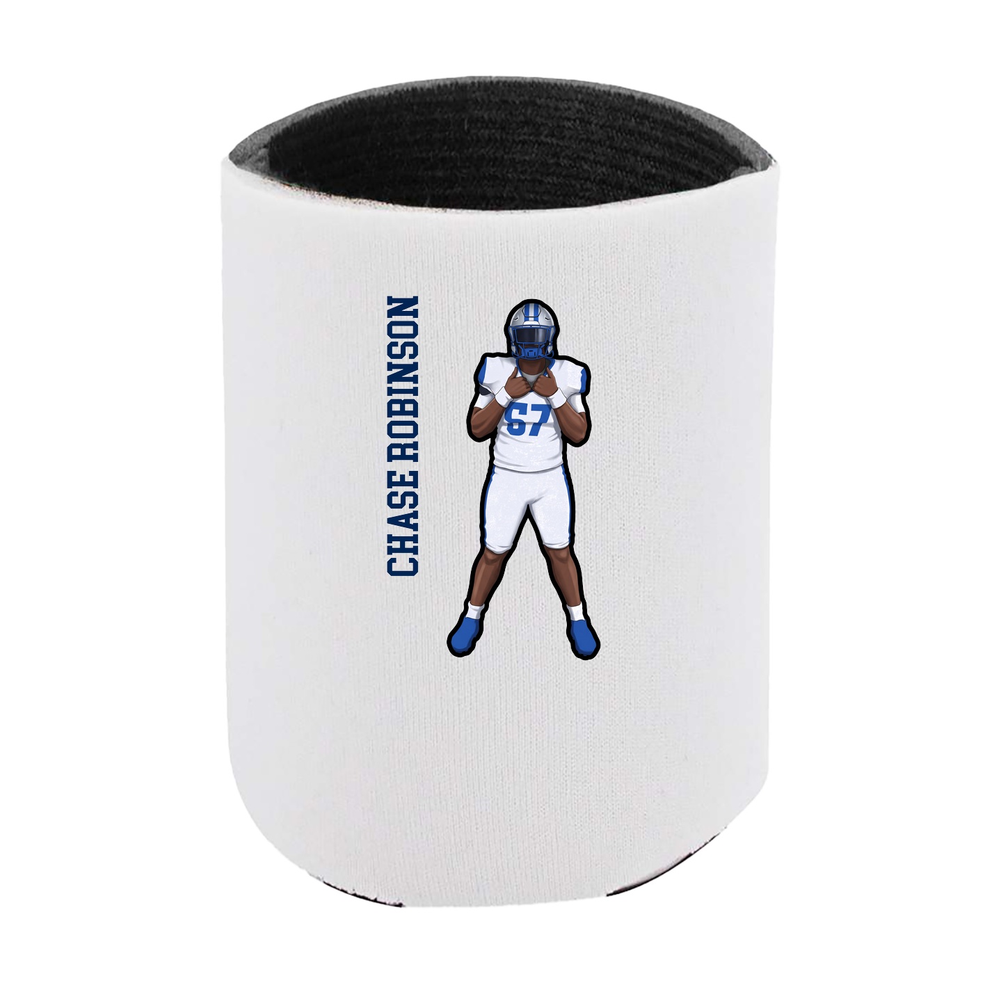 Can Holder — Name Vertical in White