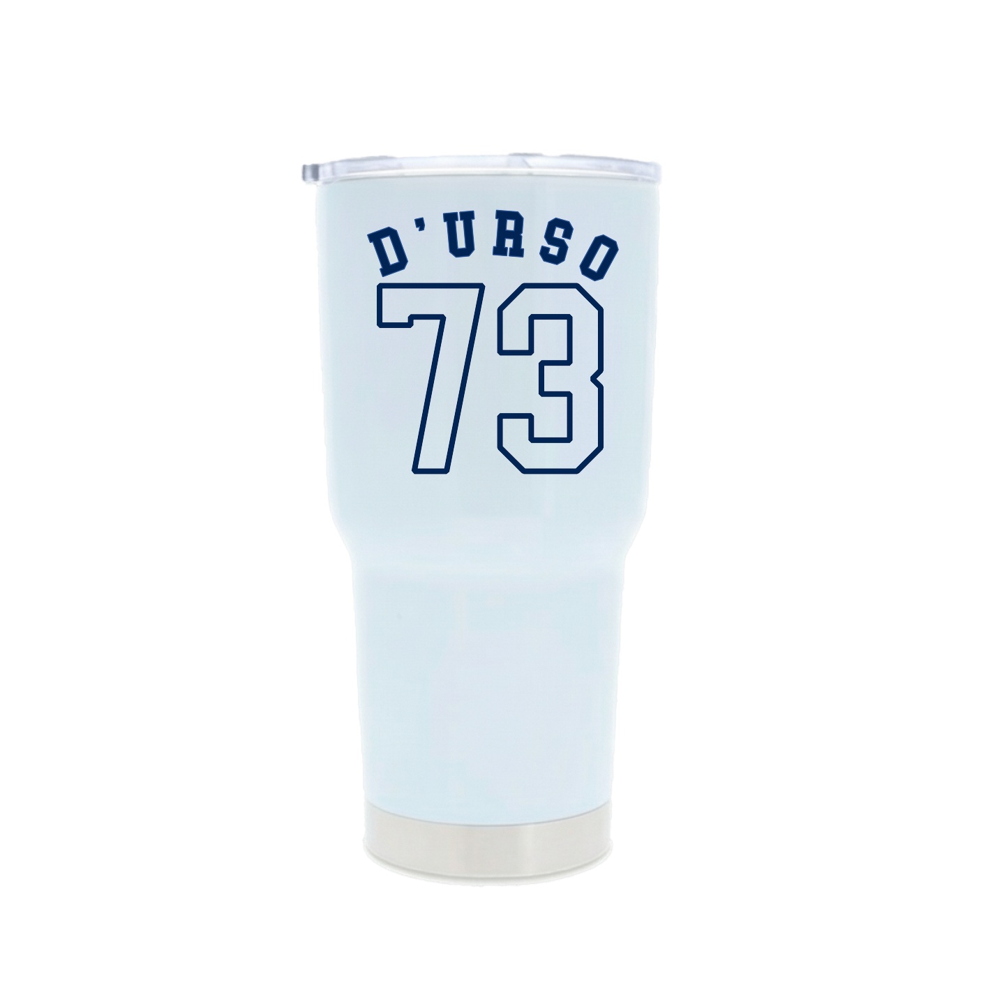 30oz Stainless Steel Tumbler — Shirsey Arch in White