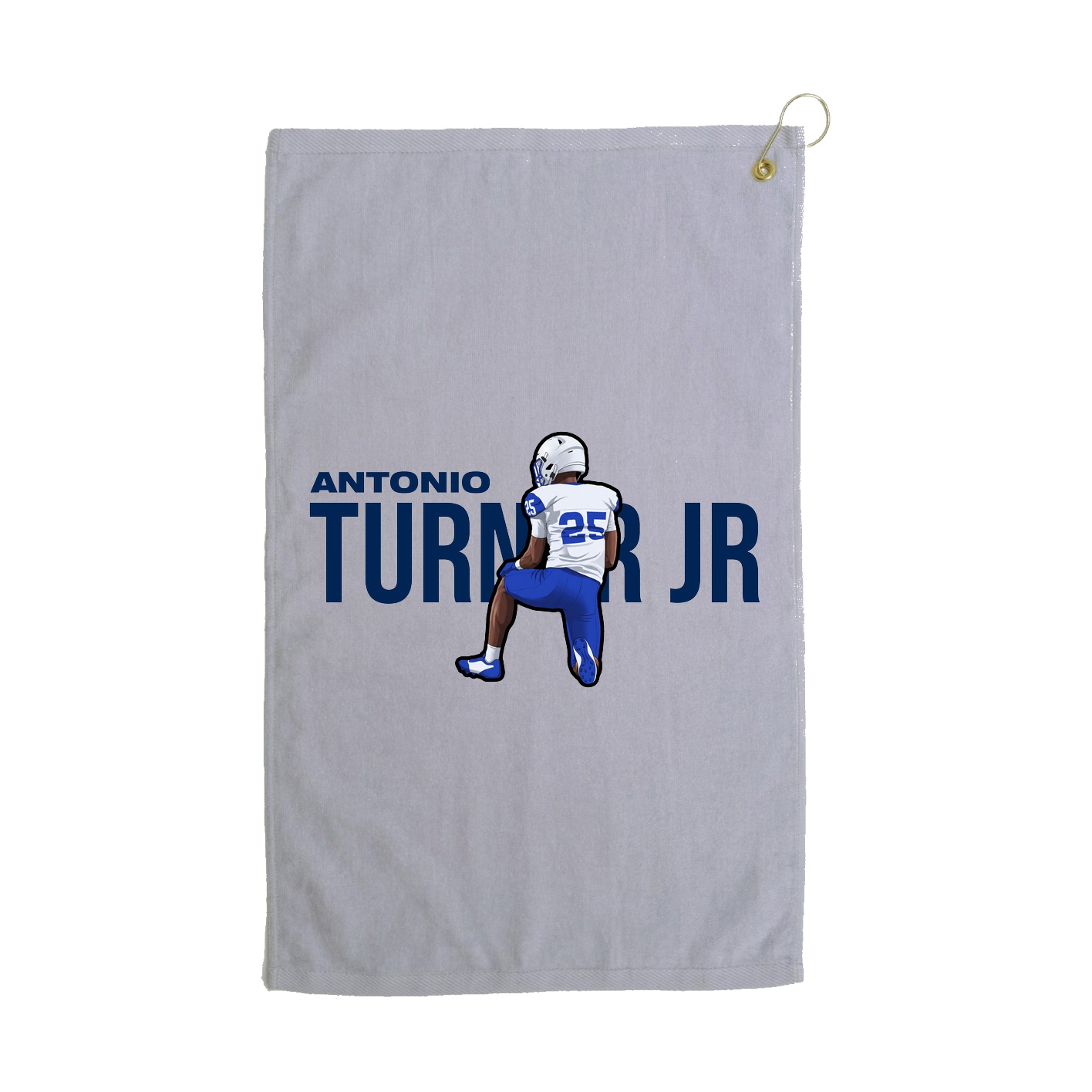 Golf Towel — Player Name in Grey