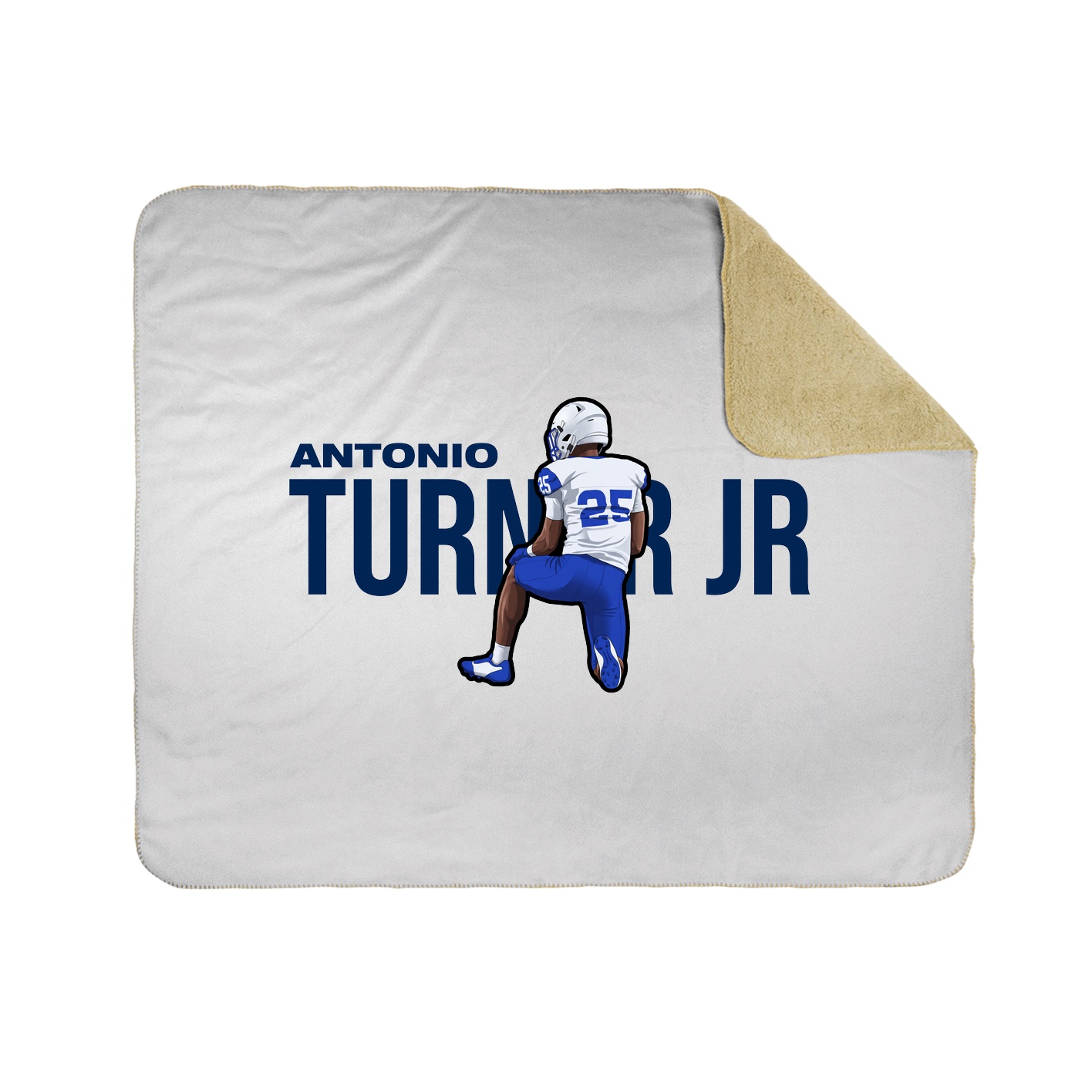 Throw Blanket — Player Name in White