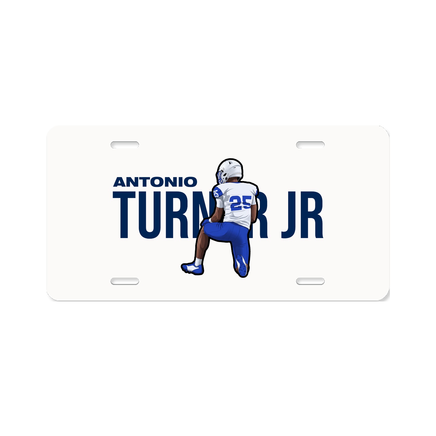 License Plate — Player Name in Classic