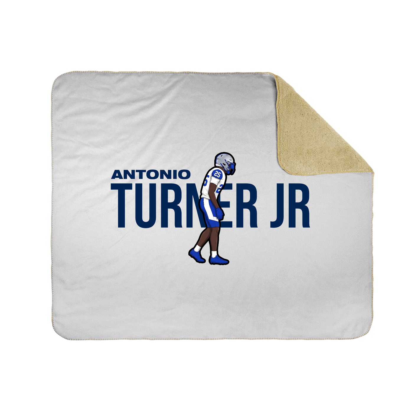 Throw Blanket — Player Name in White