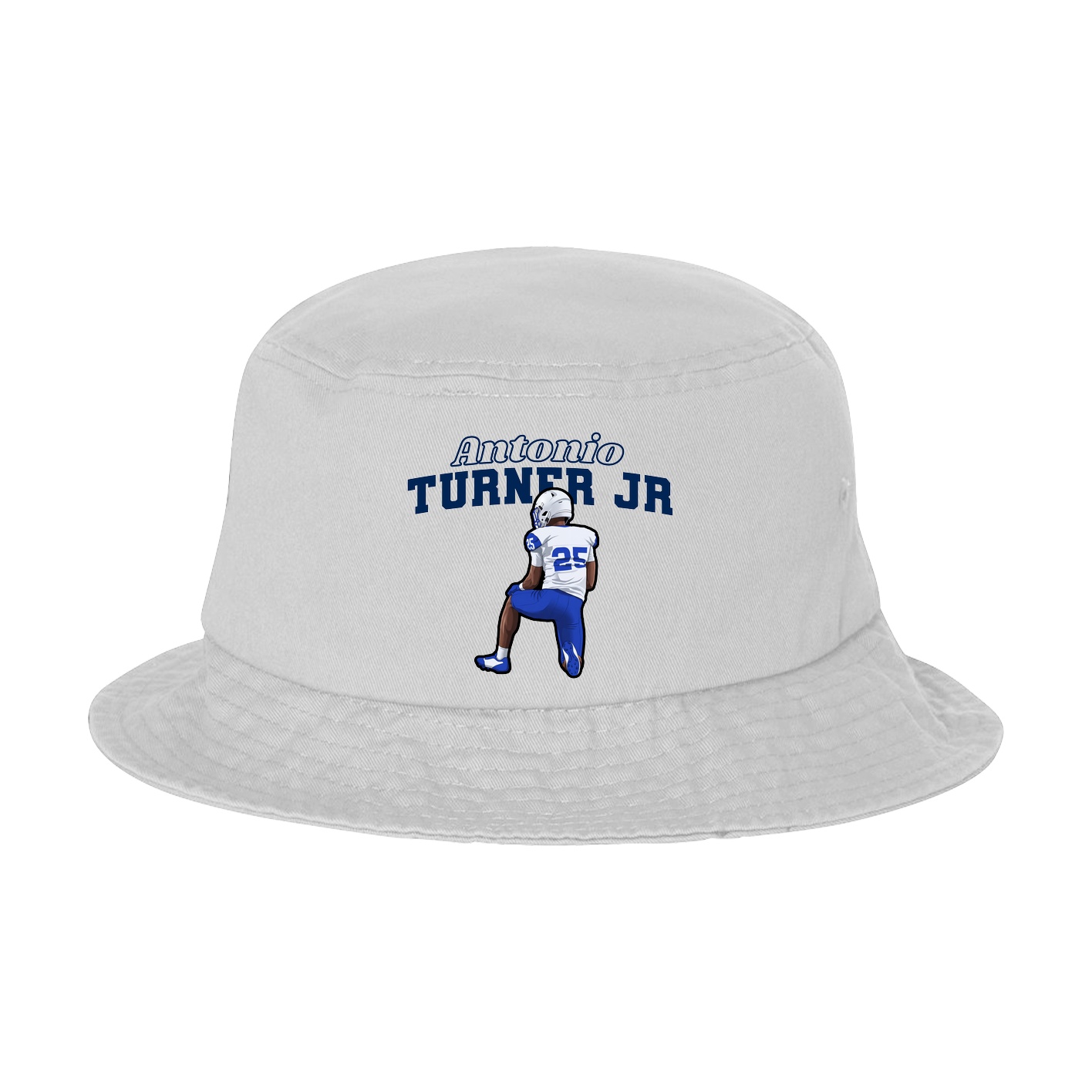 Bucket Cap — Name Arch in White