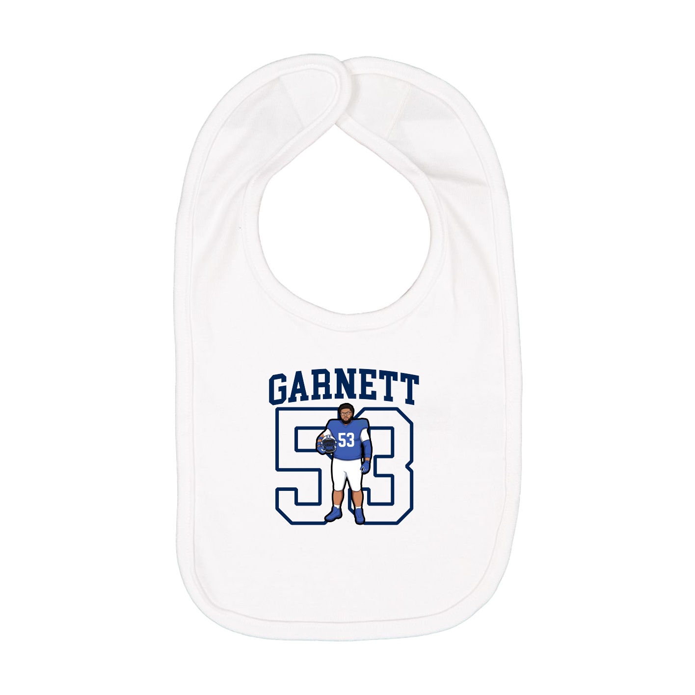 Infant Bib — Shirsey in White
