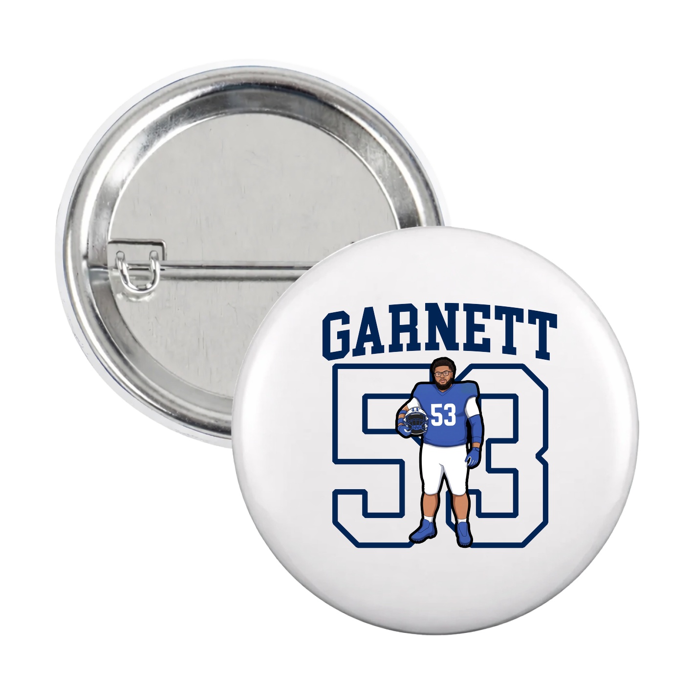 Game Day Button — Shirsey in White