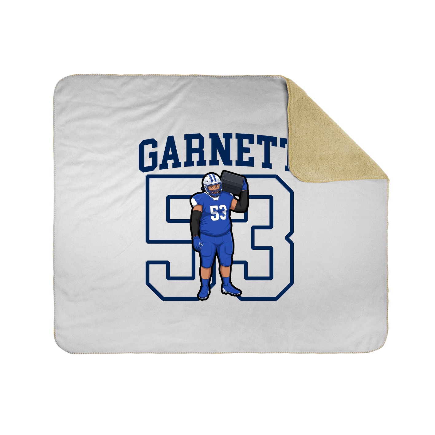 Throw Blanket — Shirsey in White