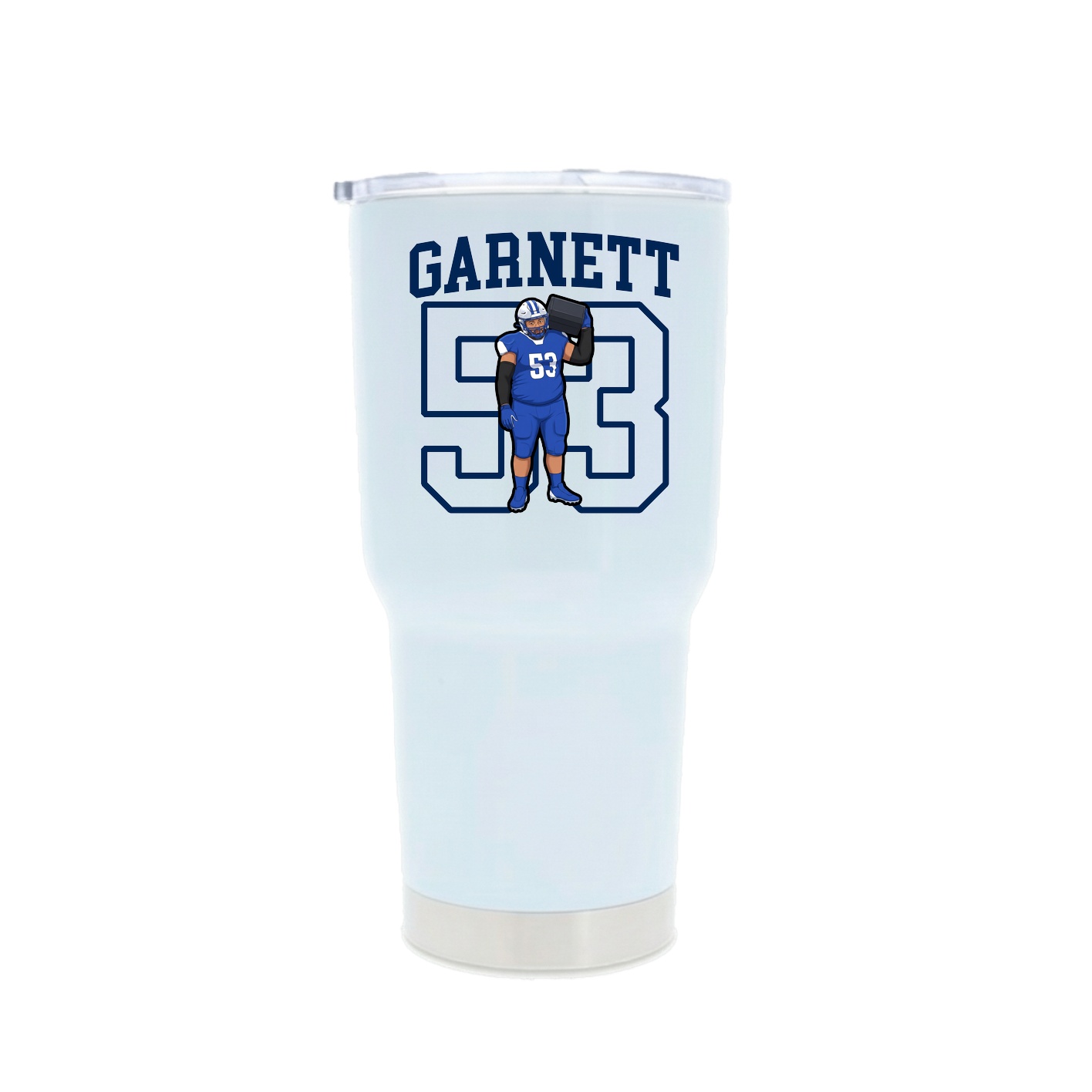 30oz Stainless Steel Tumbler — Shirsey in White