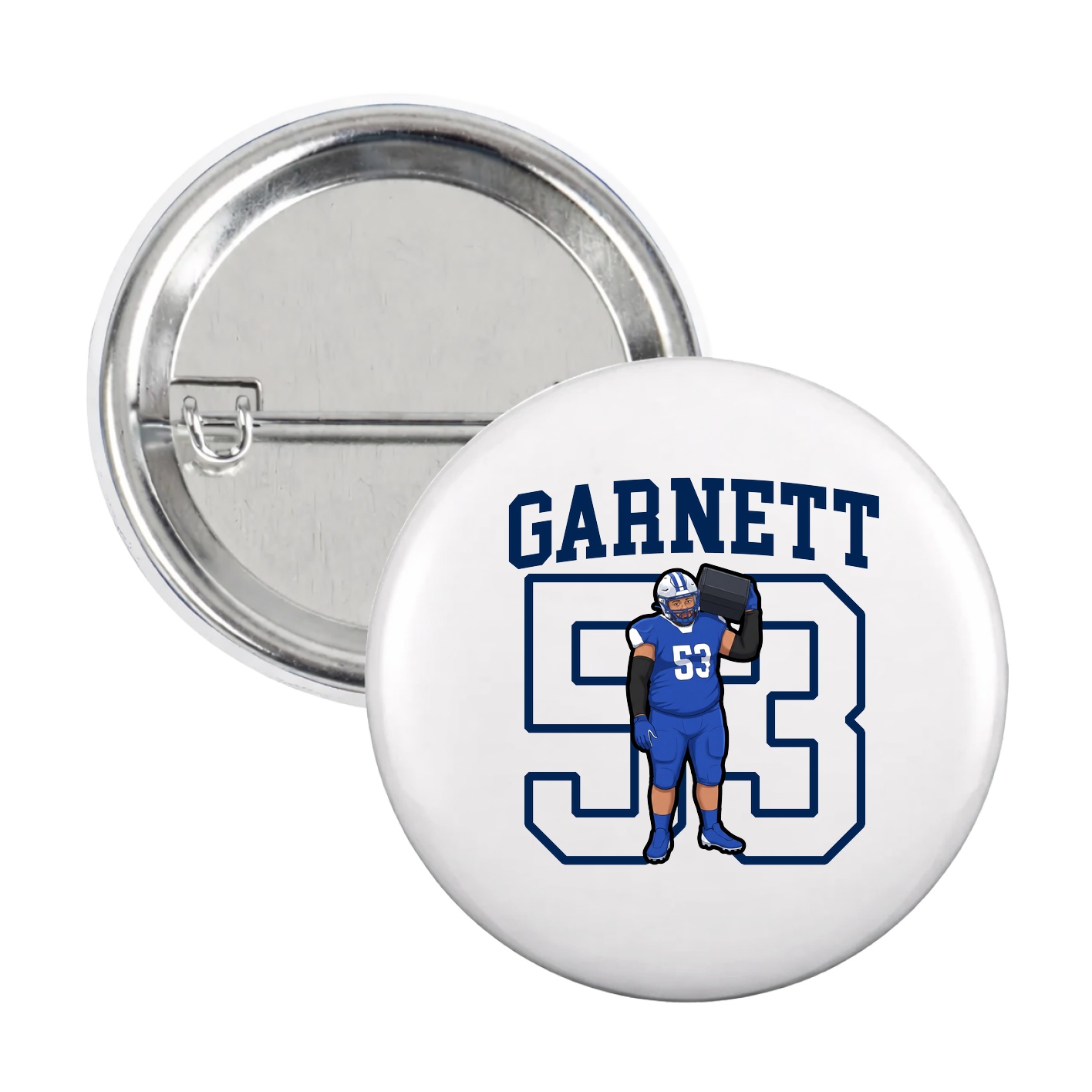 Game Day Button — Shirsey in White