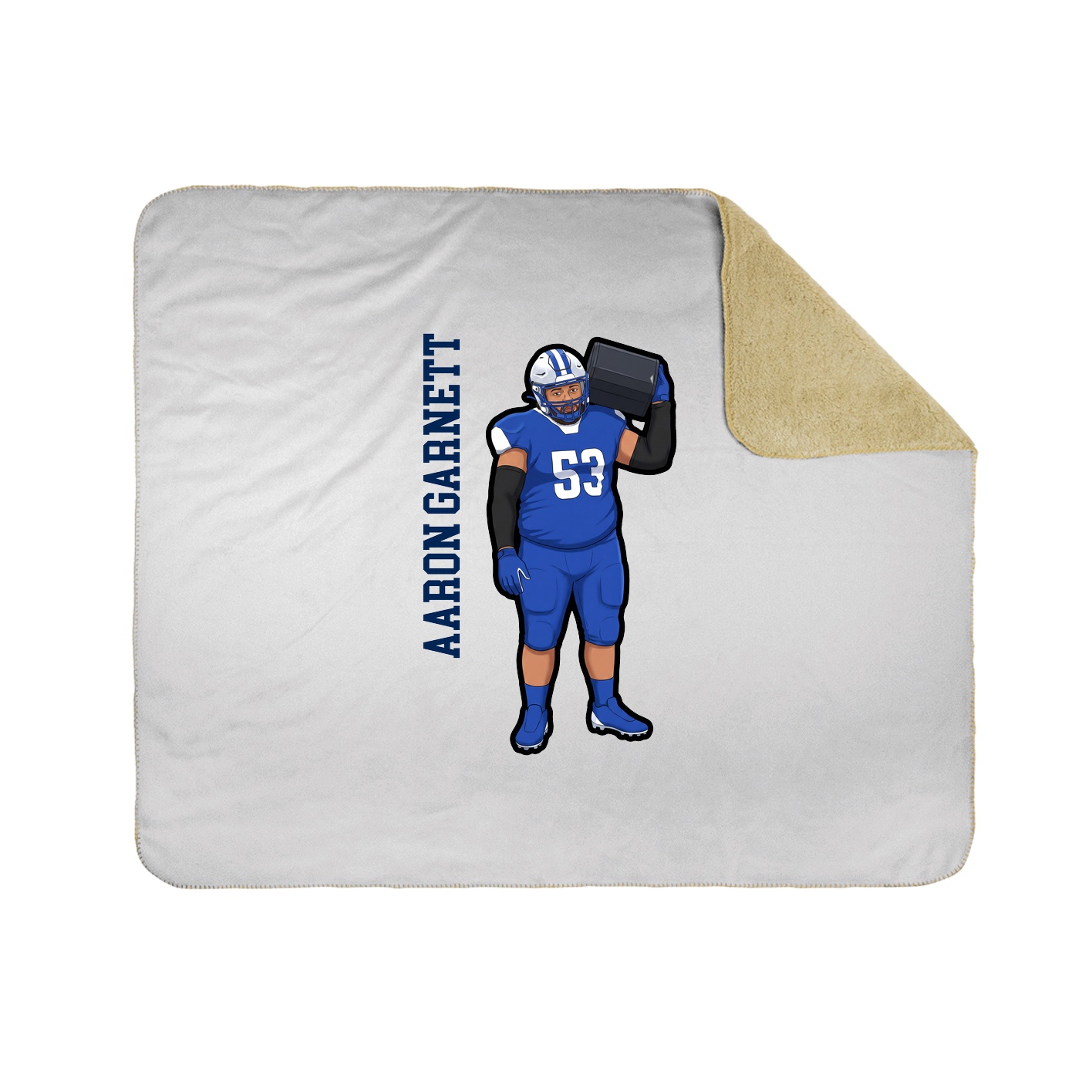 50x60 Sherpa Lined Throw Blanket