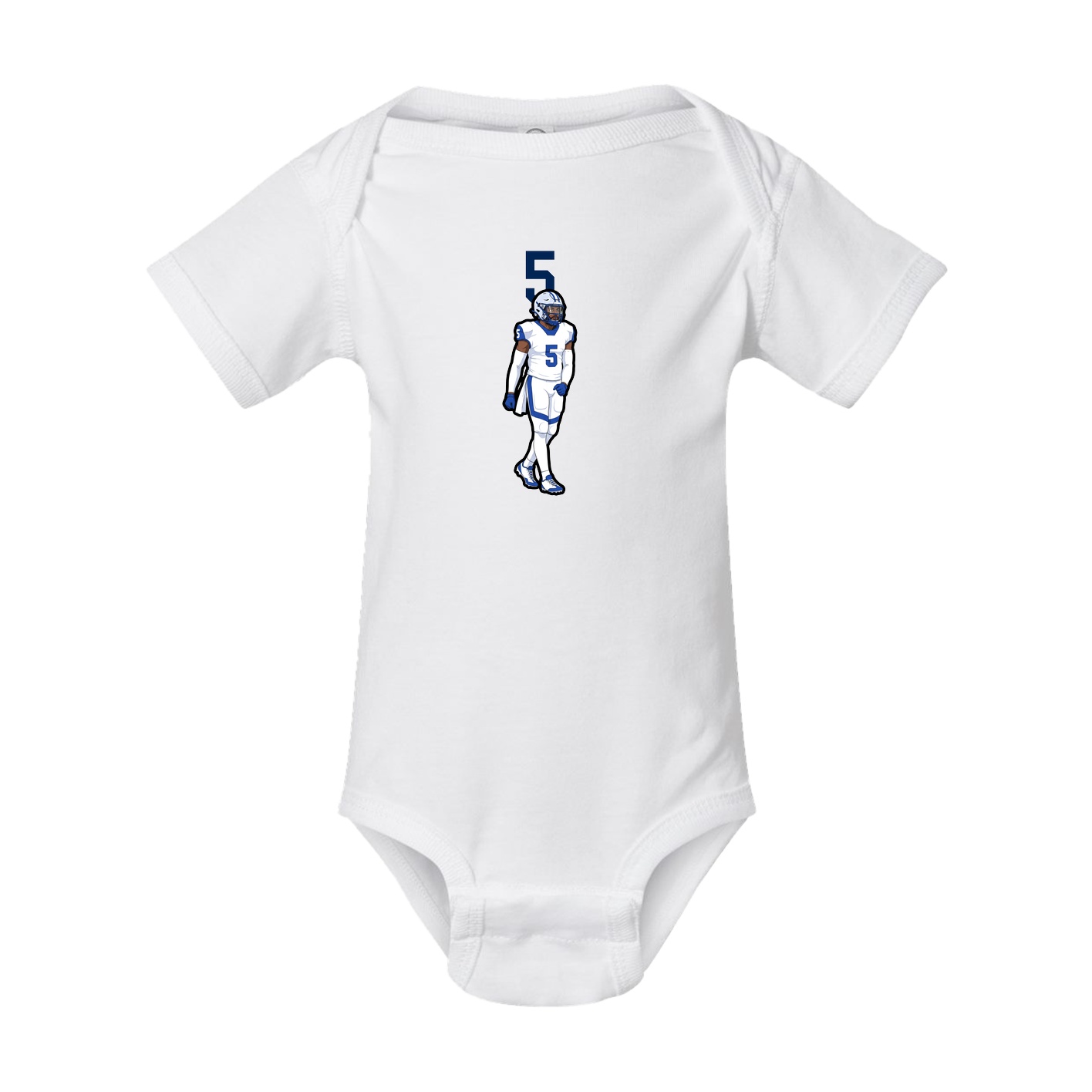 Baby Onesie — Number Top in White