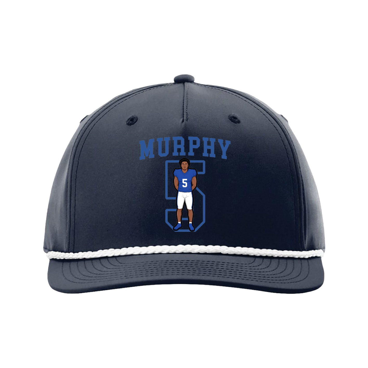 Five-Panel Classic Rope Cap — Shirsey in Navy