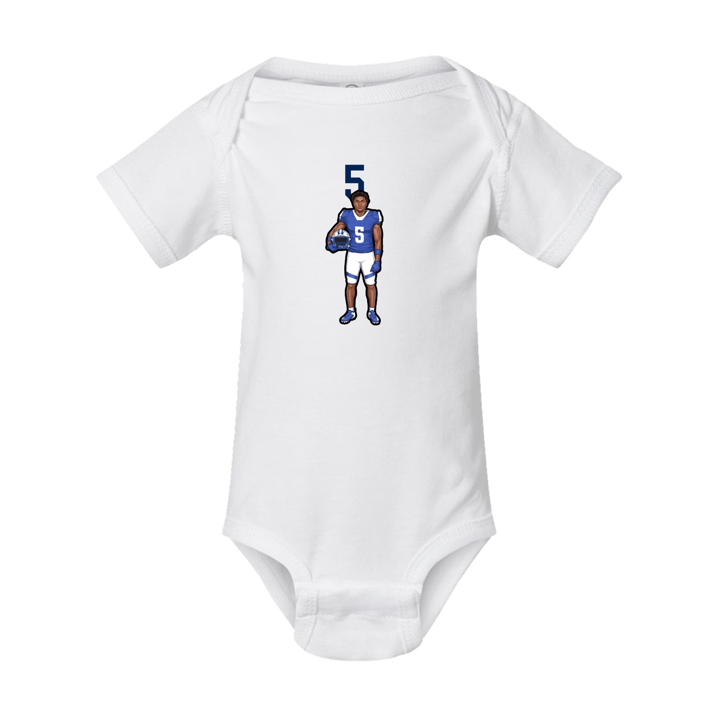 Baby Onesie — Number Top in White
