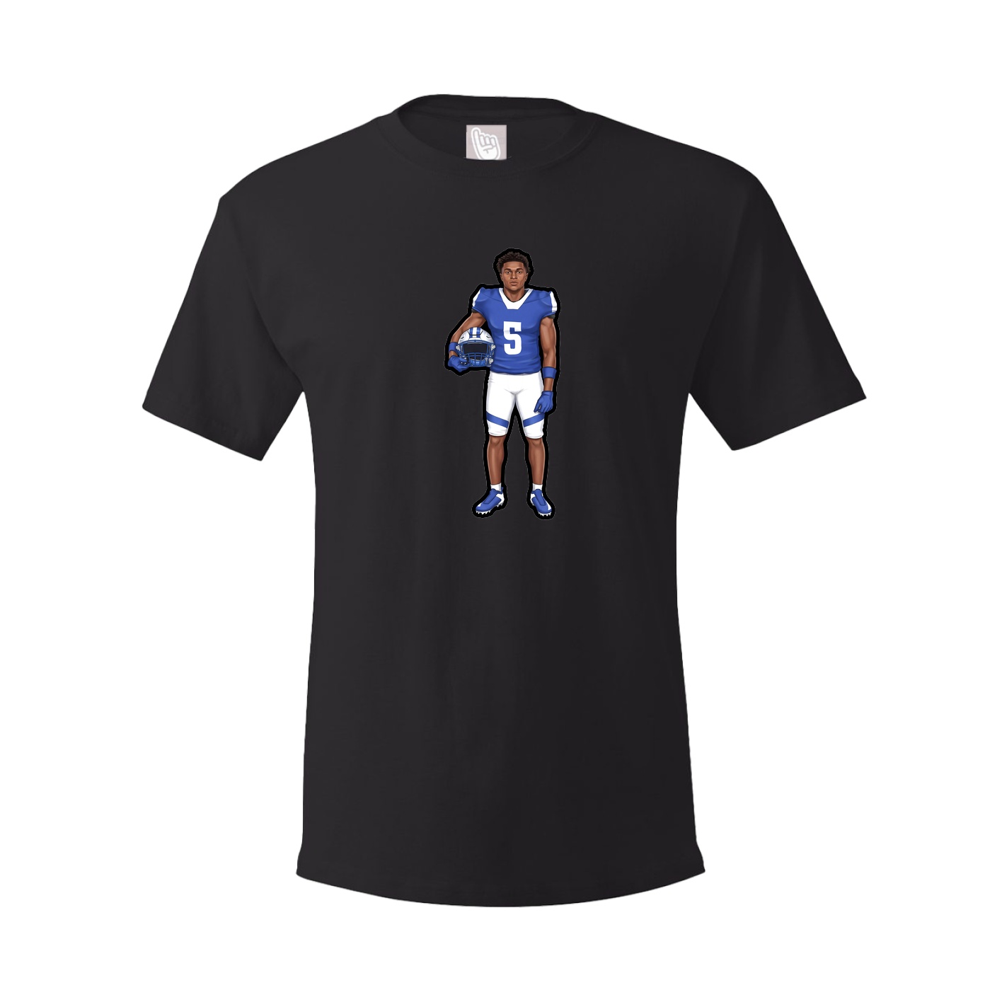 Tee — Name Vertical in Black