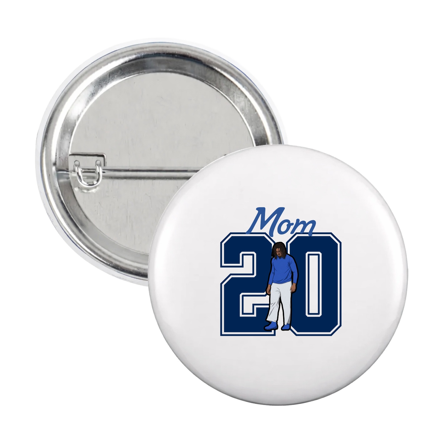 Game Day Button — Mothers Day Shirsey in White