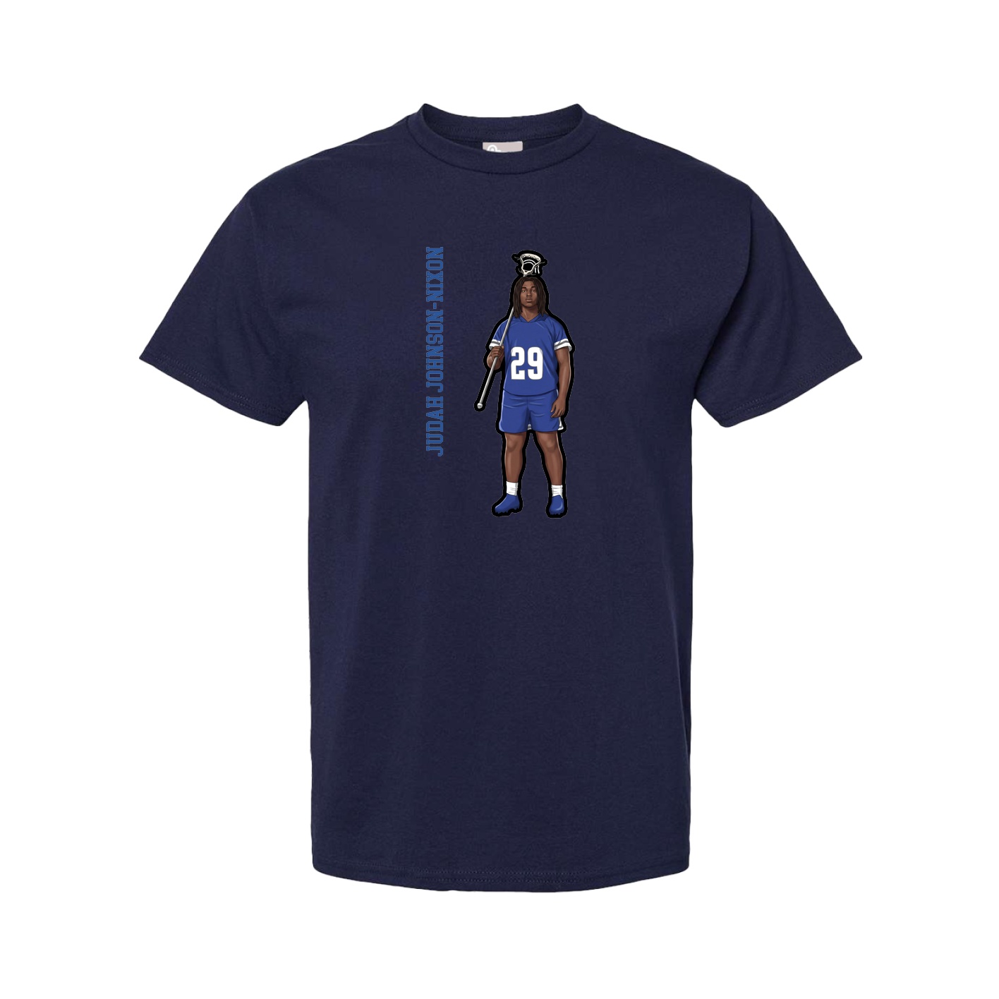 Youth Tee — Name Vertical in Navy