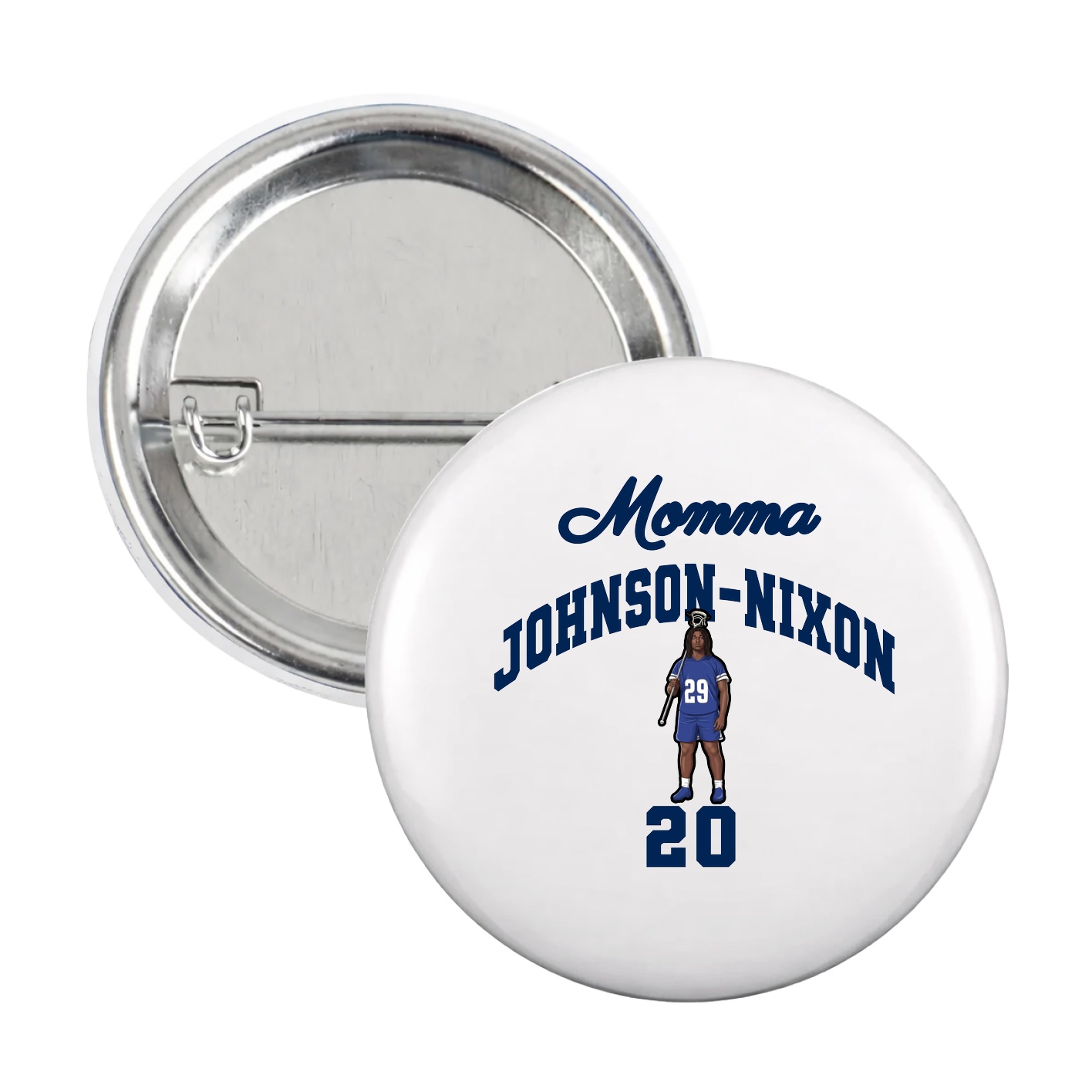 Game Day Button — Mothers Day Arch in White