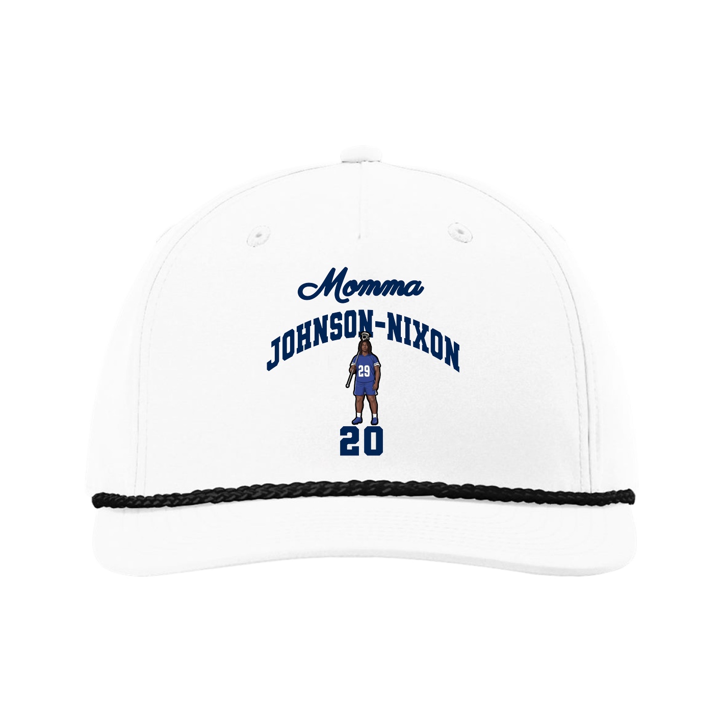 Five-Panel Classic Rope Cap — Mothers Day Arch in White