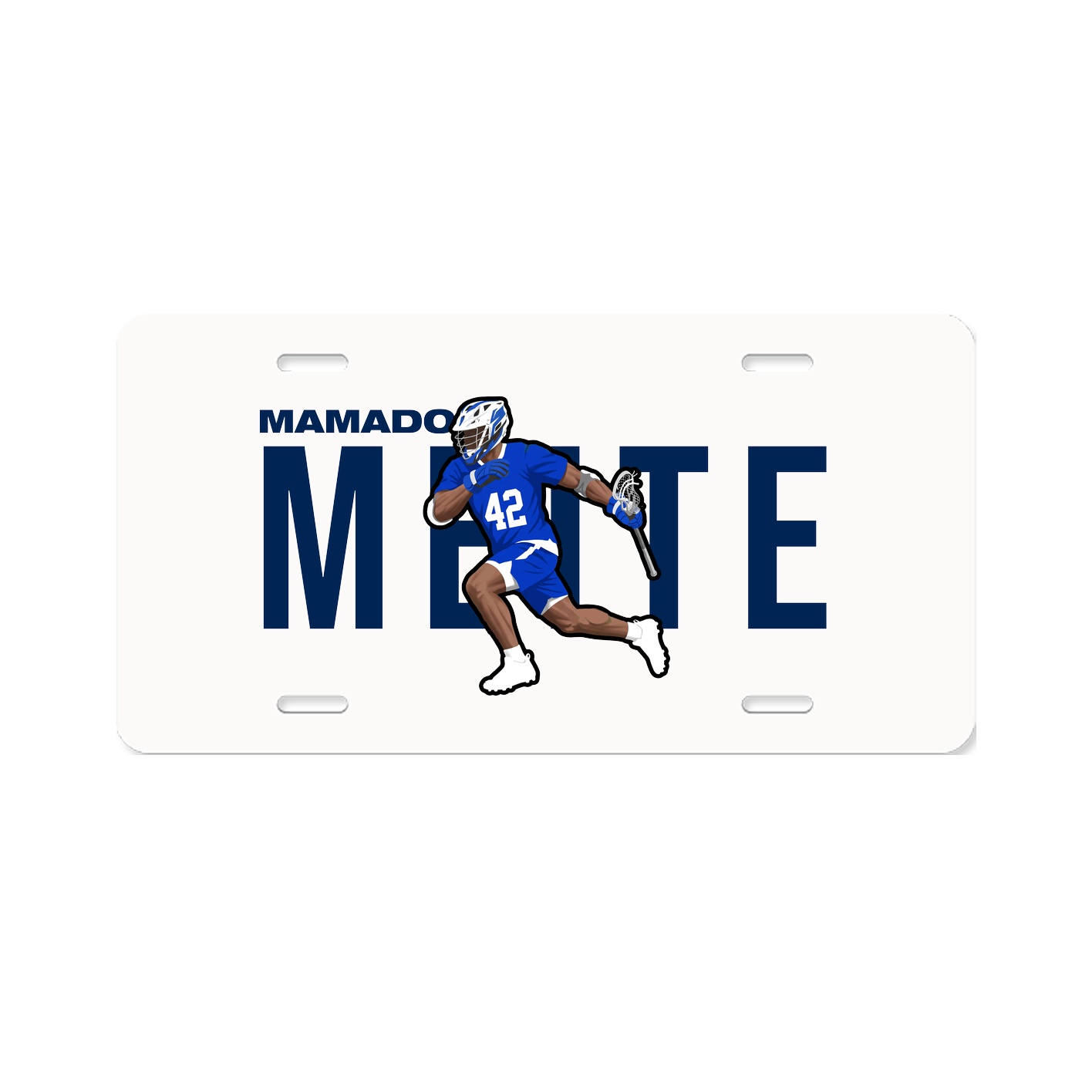 License Plate — Player Name in Classic