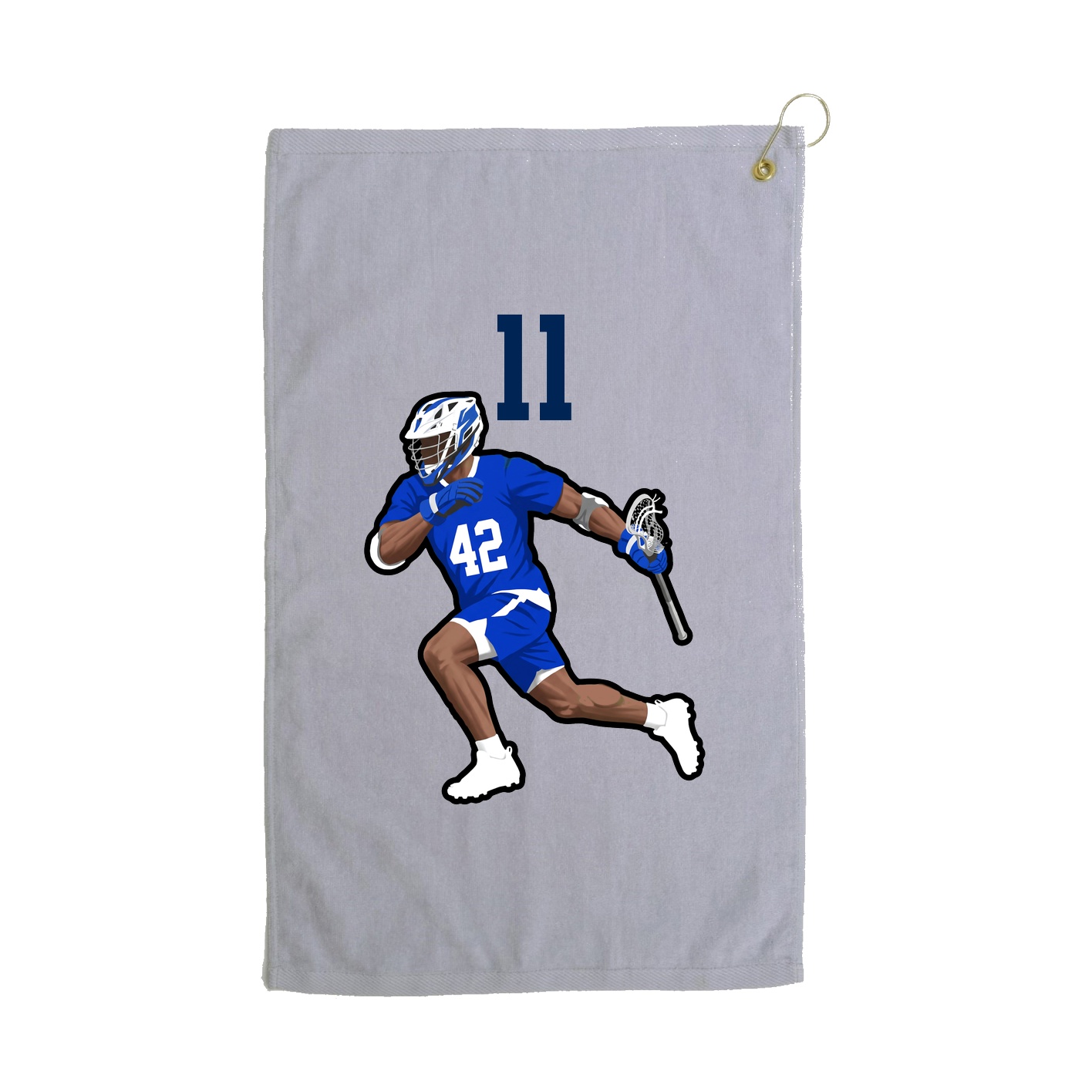 Golf Towel — Number Top in Grey