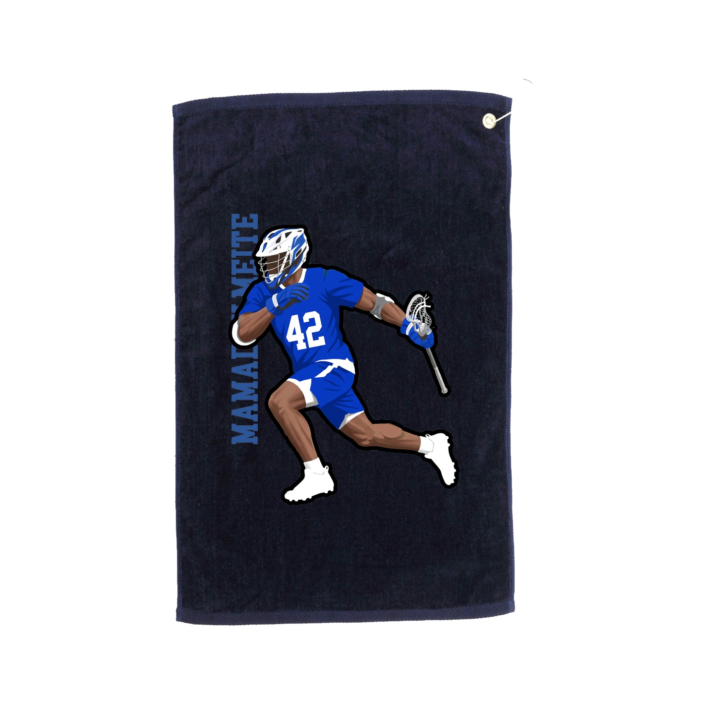 Golf Towel — Name Vertical in Navy