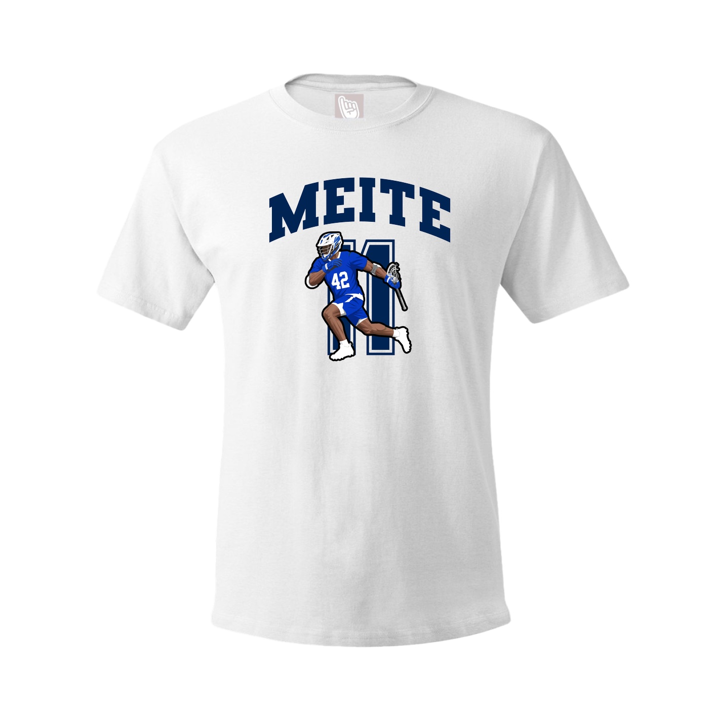 Youth Tee — Number in White