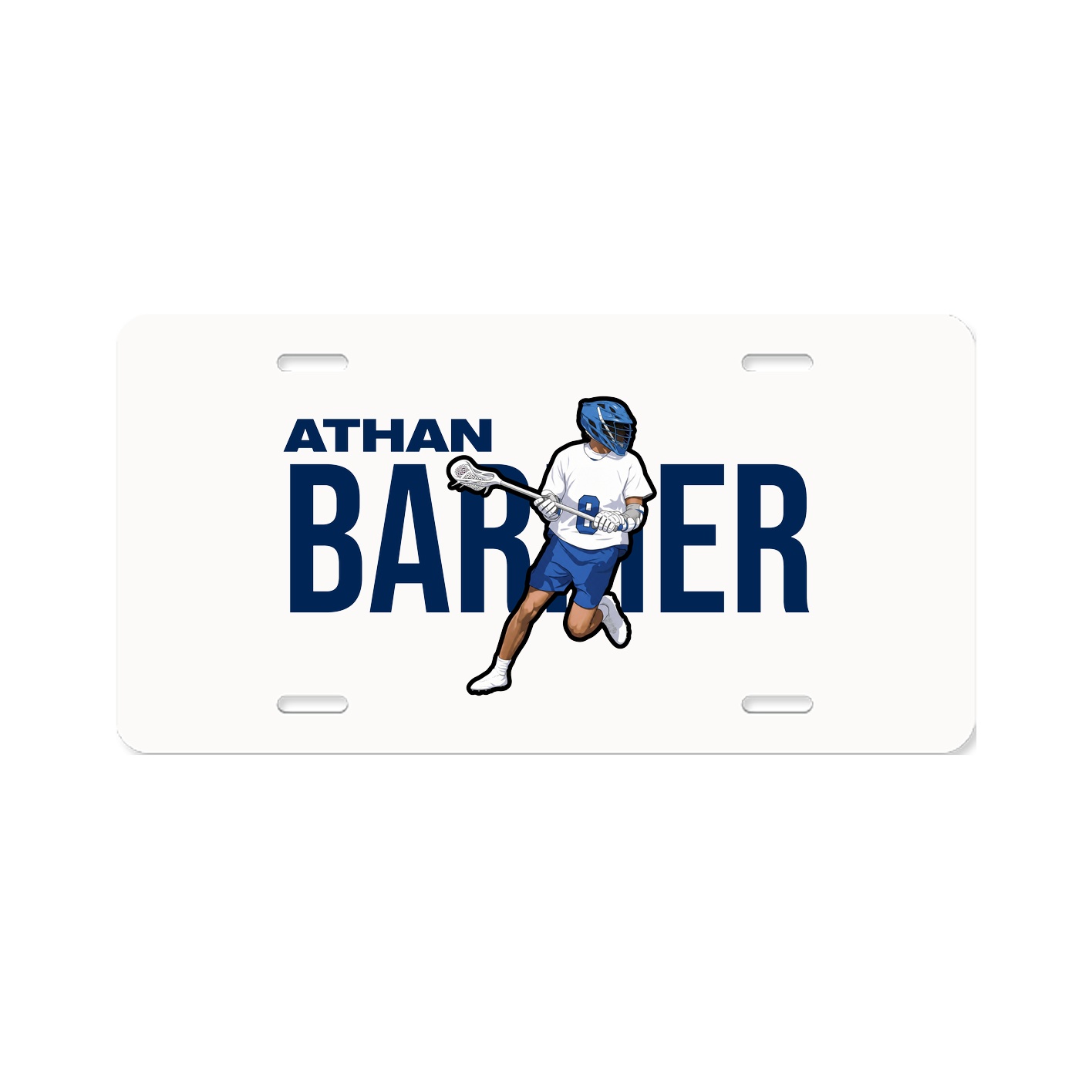 License Plate — Player Name in Classic