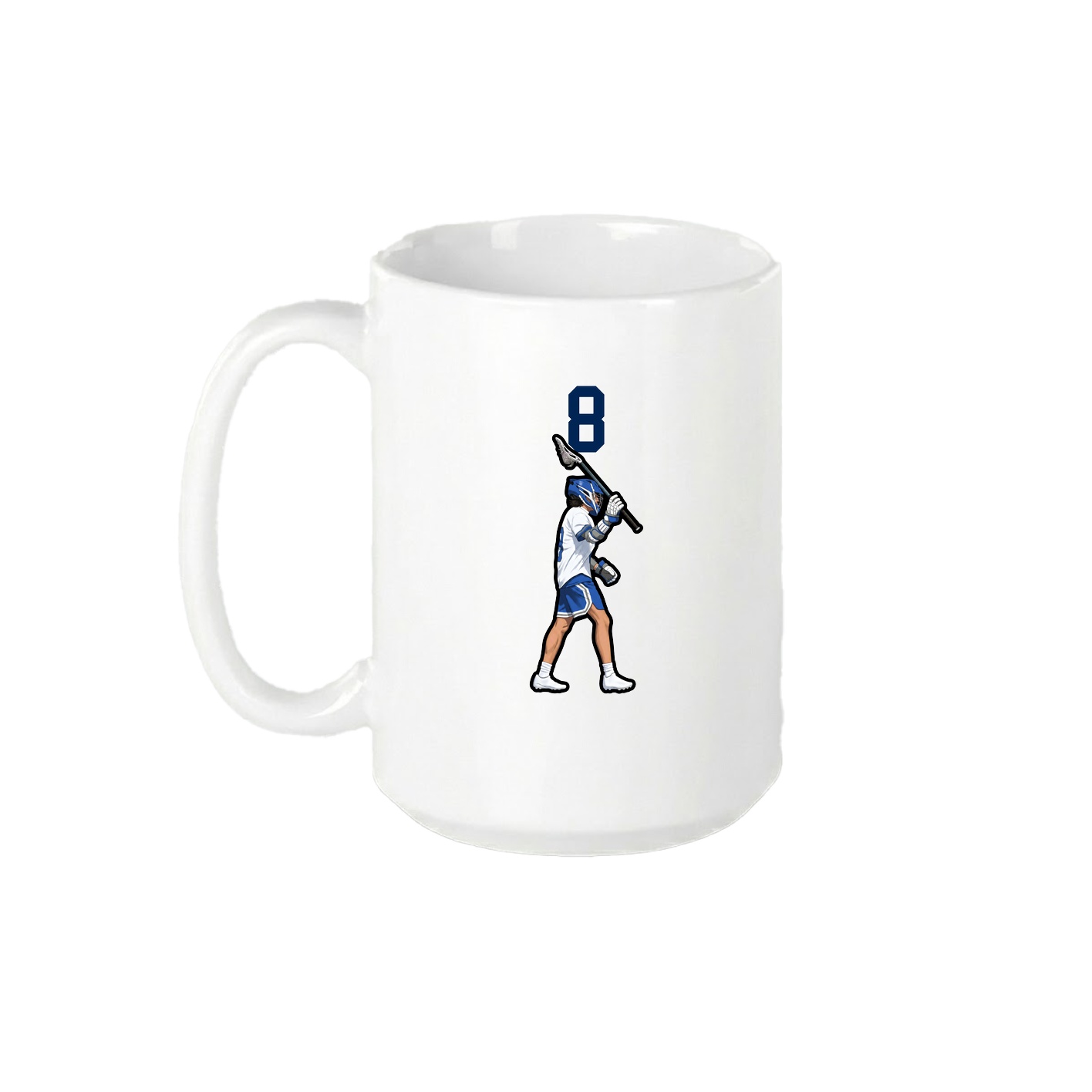 15oz Coffee Mug — Number Top in White