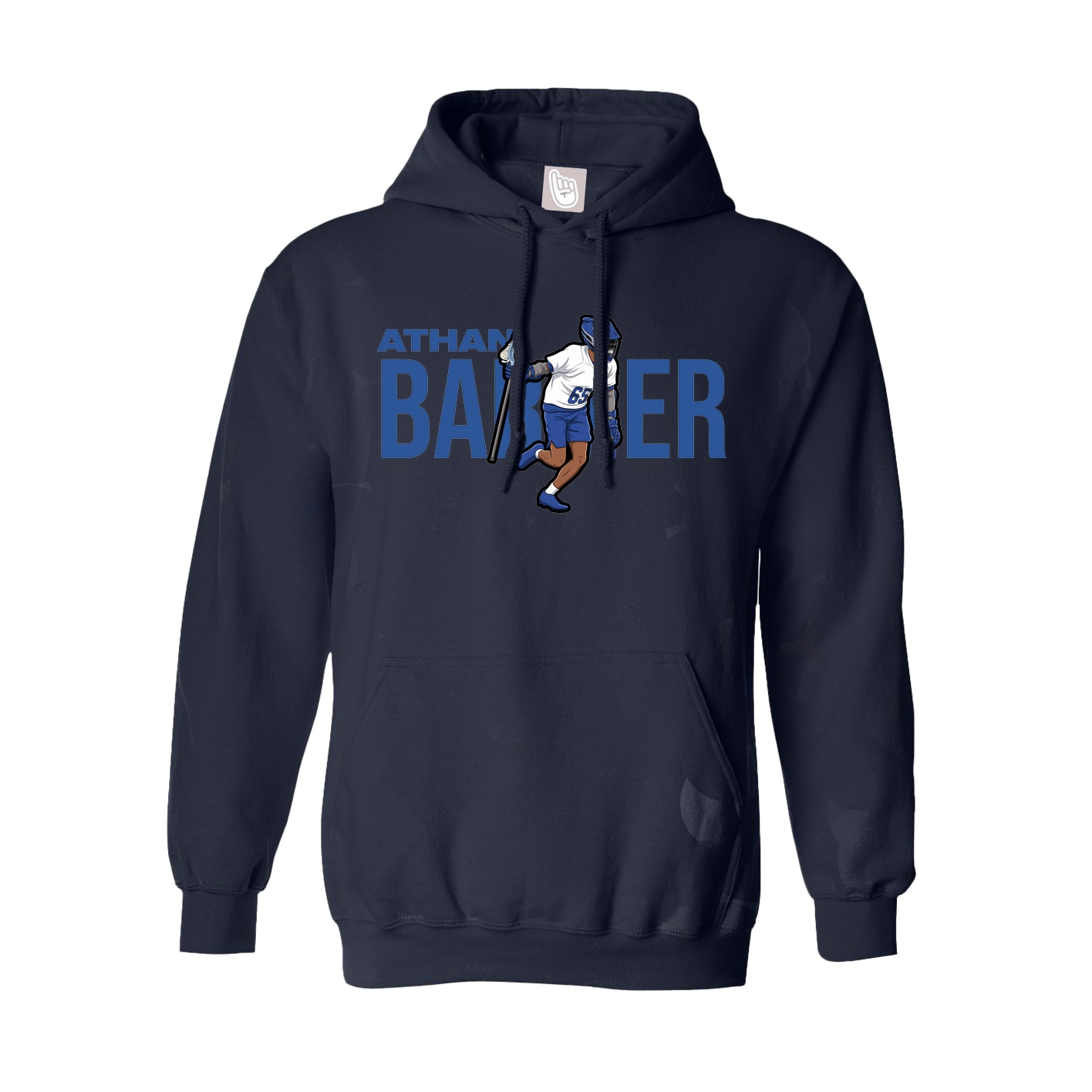 Youth Hoodie — Player Name in Navy