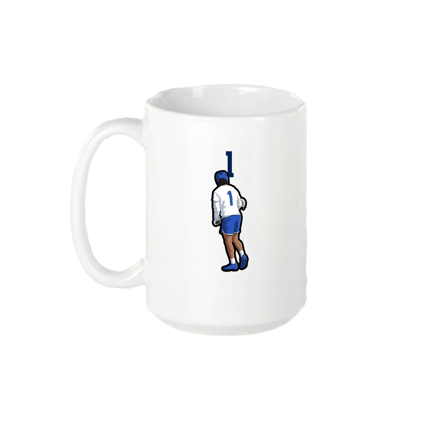 15oz Coffee Mug — Number Top in White
