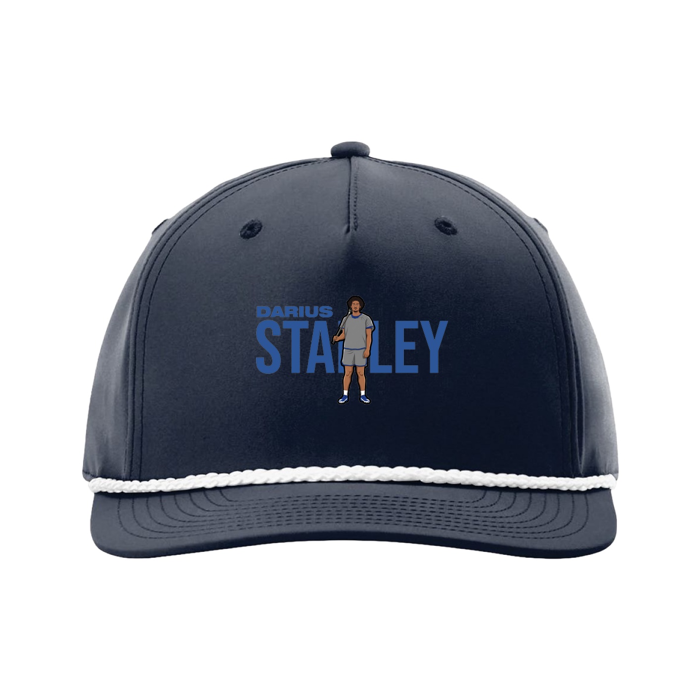 Five-Panel Classic Rope Cap — Player Name in Navy