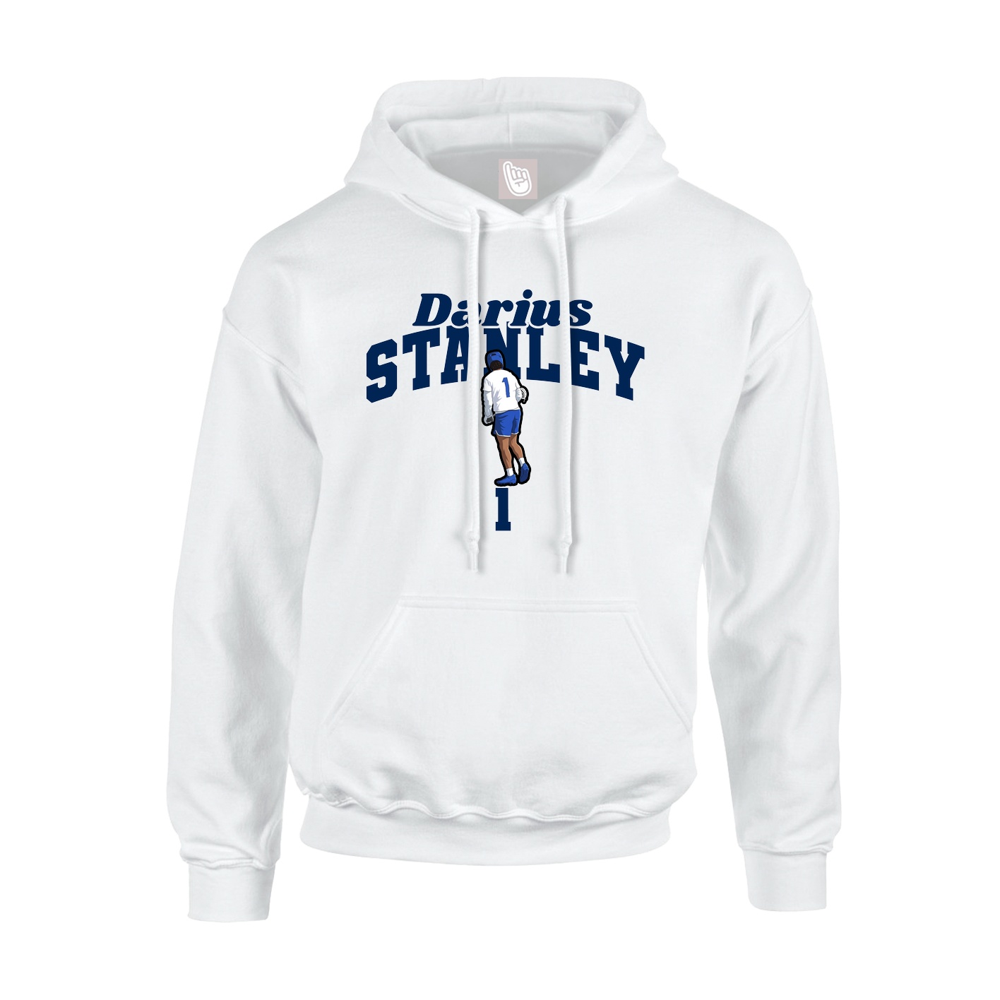 Hoodie — Signature Arch in White