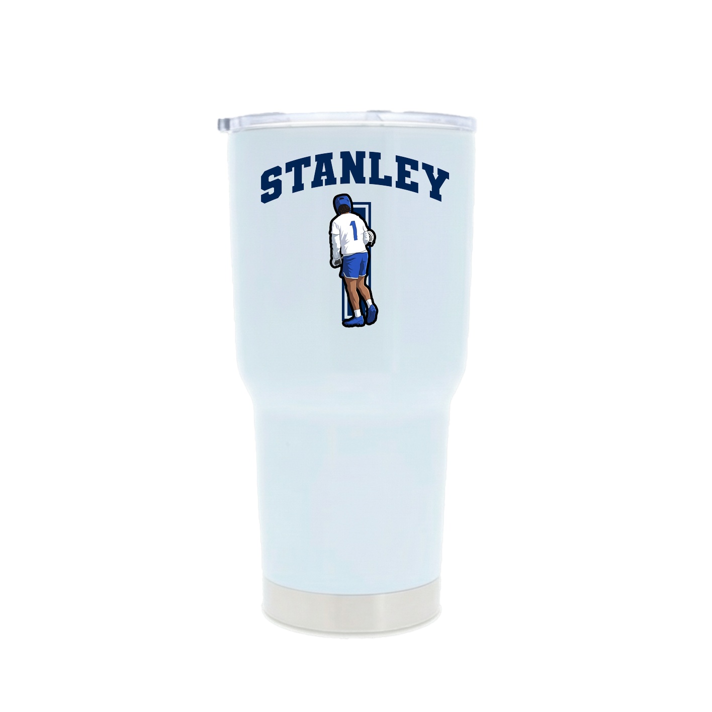 30oz Stainless Steel Tumbler — Number in White