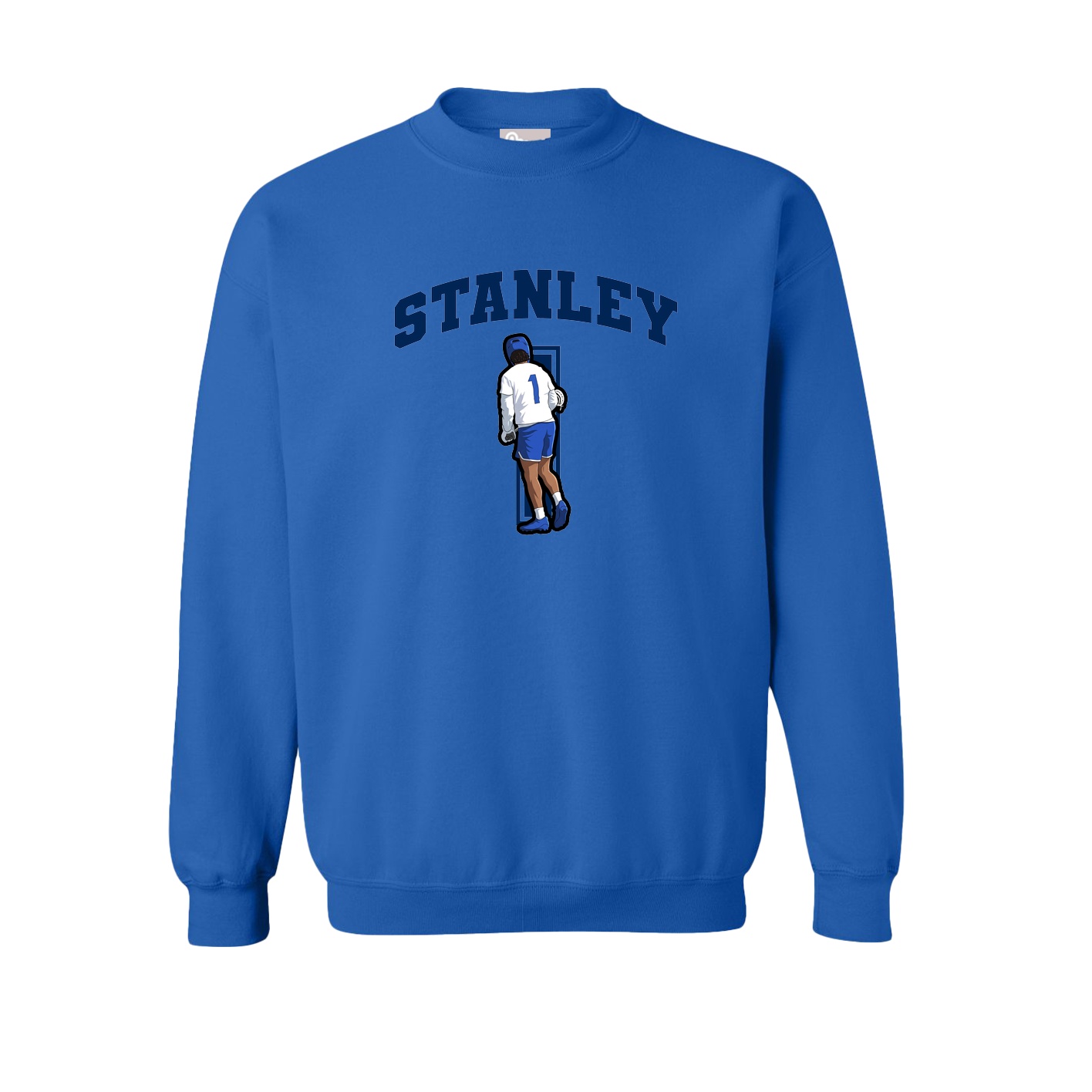 Fleece Crew — Number in Royal