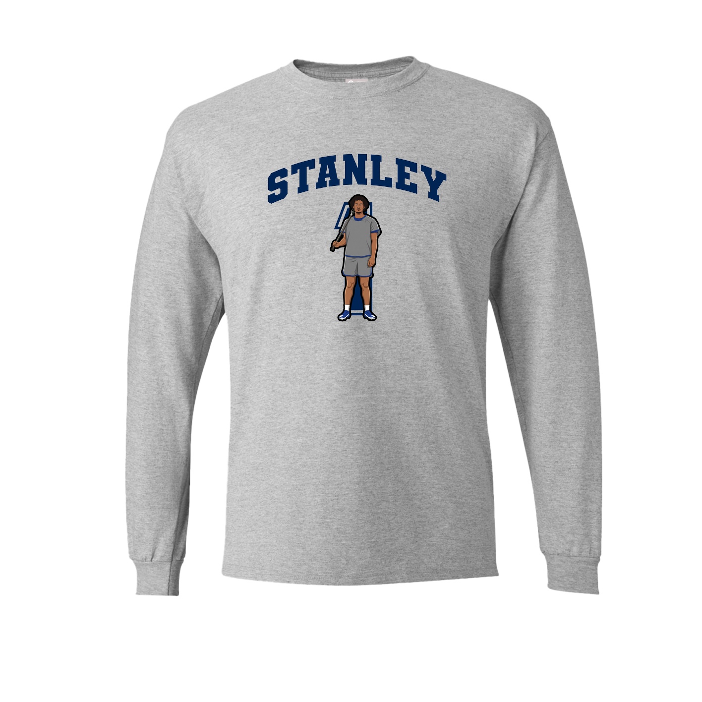 Long Sleeve Tee — Number in Grey