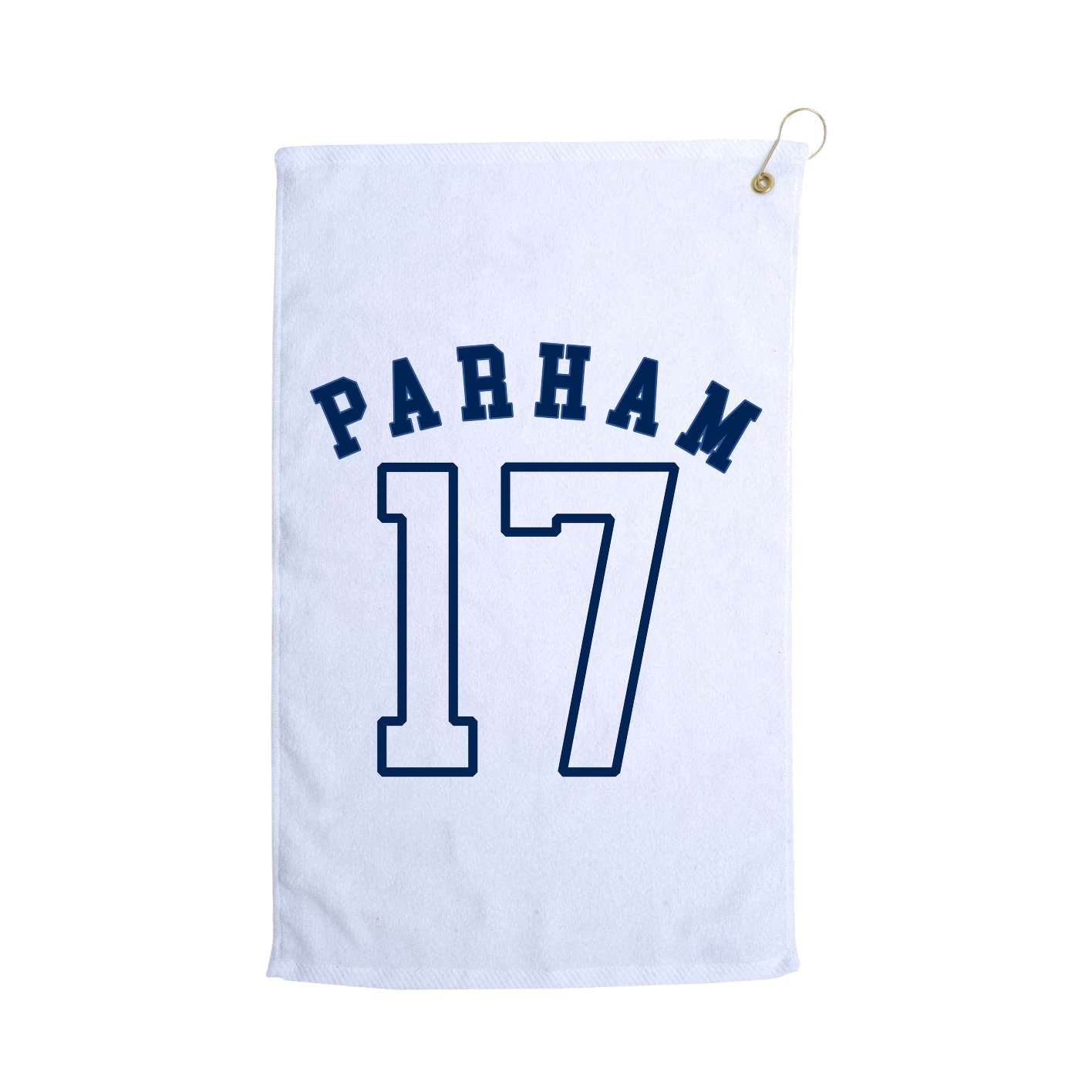 Golf Towel — Shirsey Arch in White